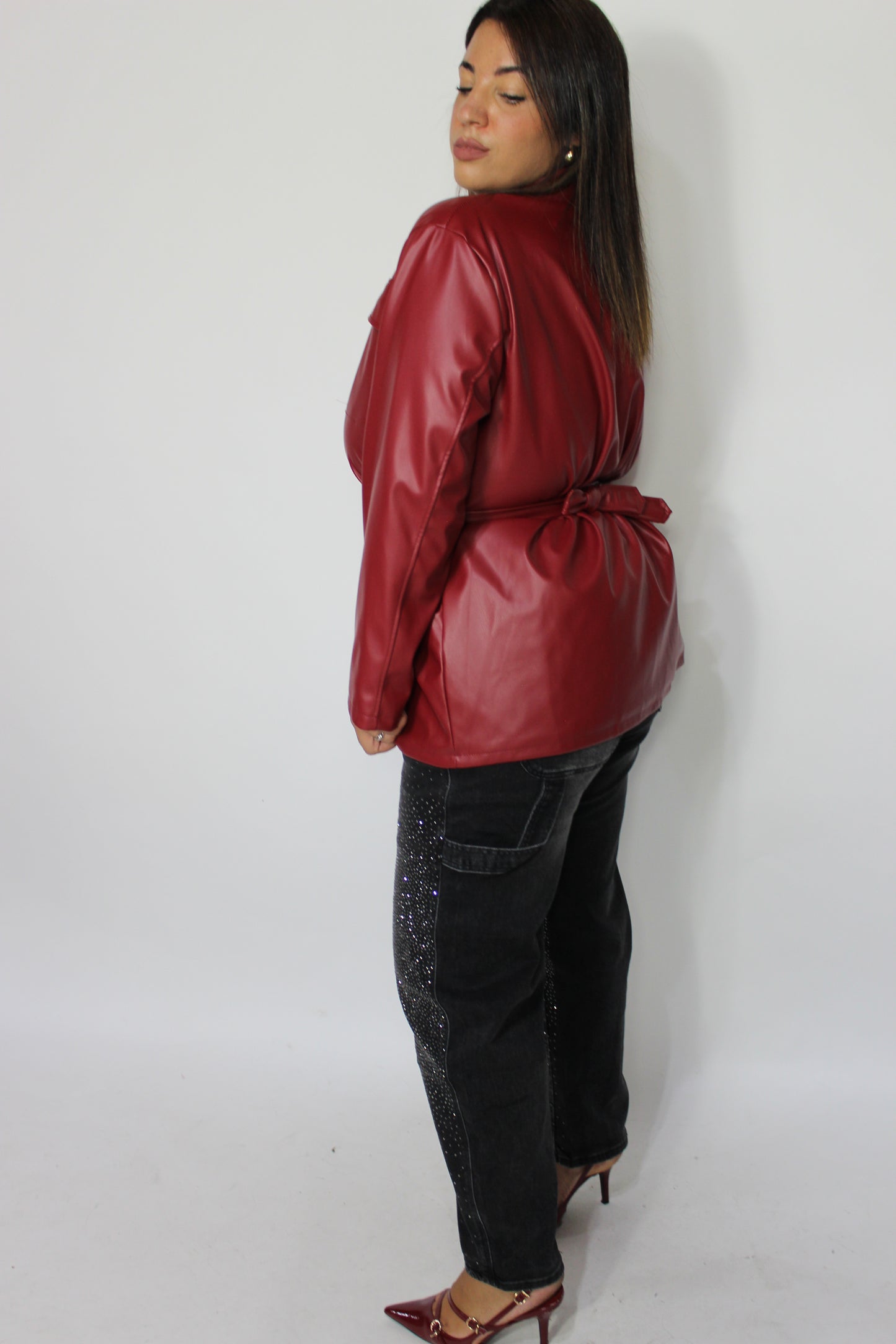 Trench ecopelle Curvy