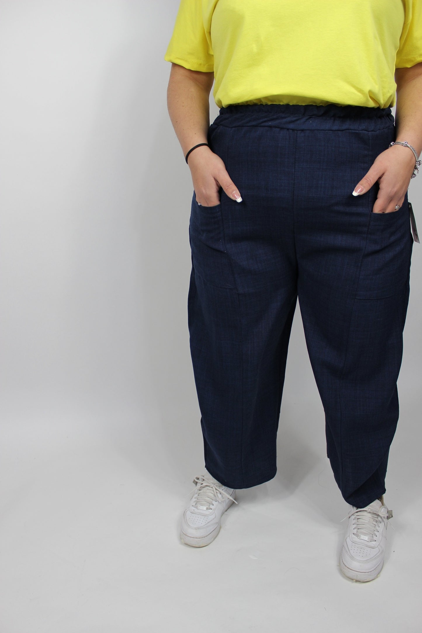 Pantalone Ballon Curvy Blu