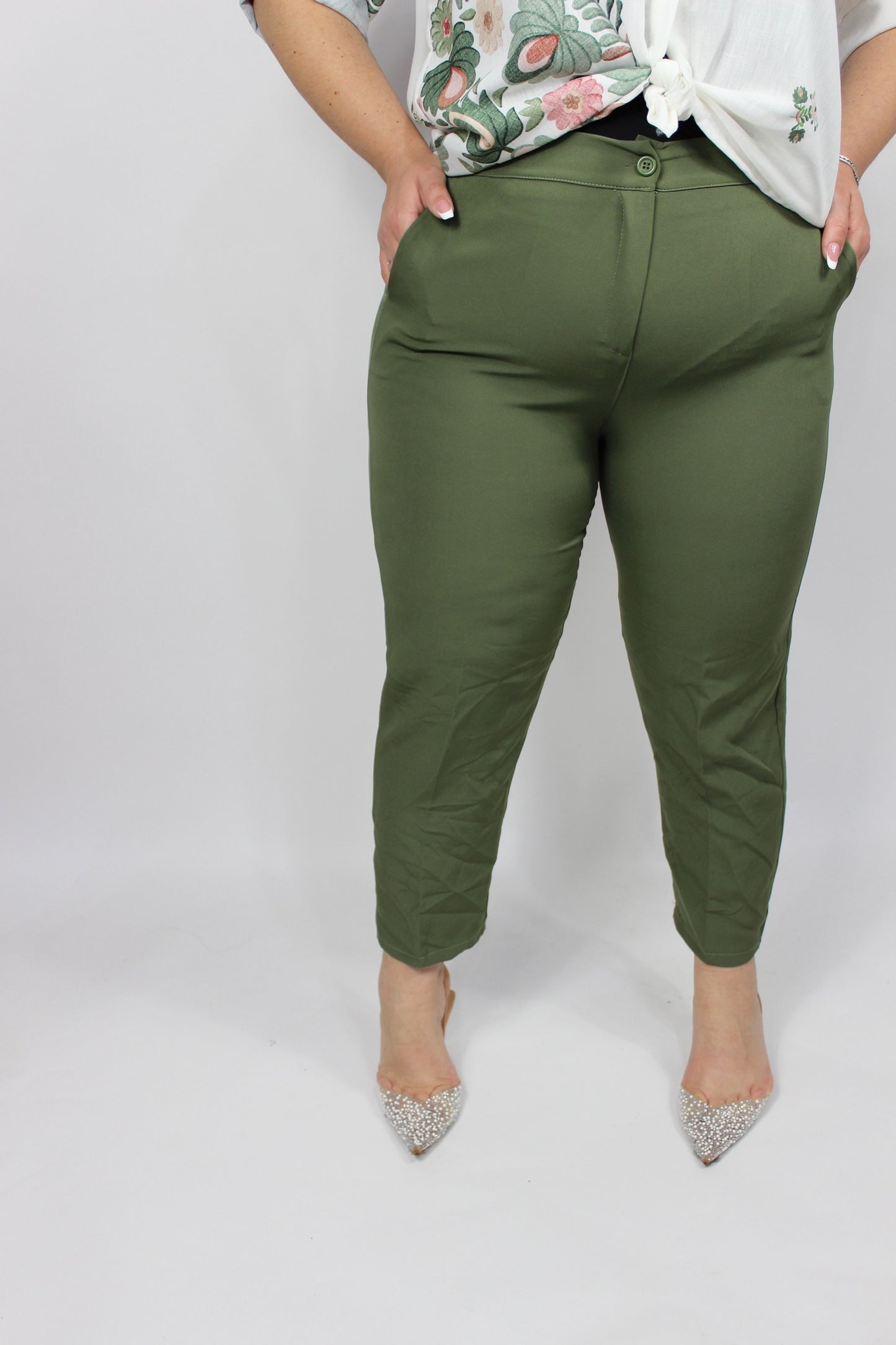 Pantalone Must Have Curvy Verde