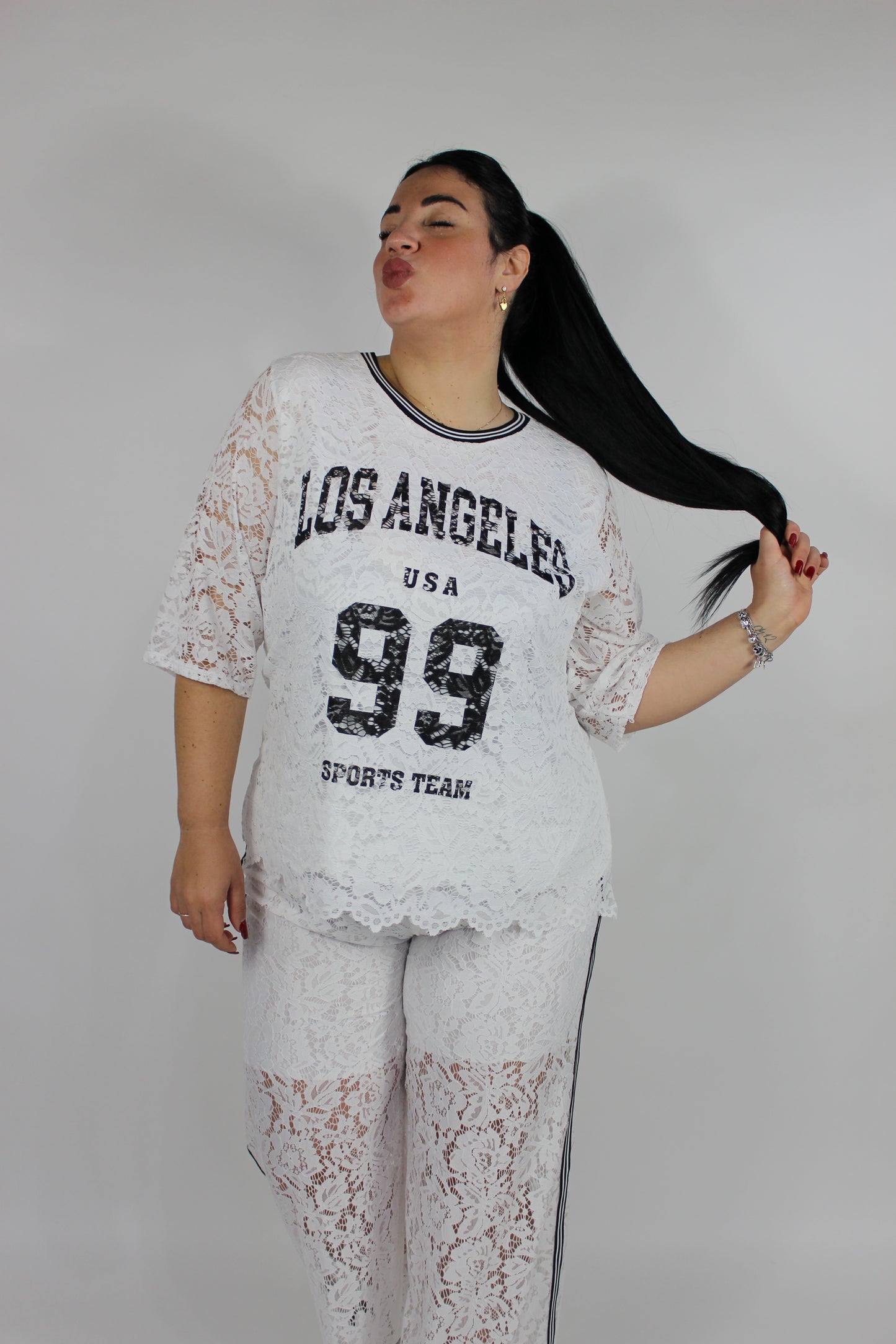 Coordinato Los Angeles Curvy Bianco