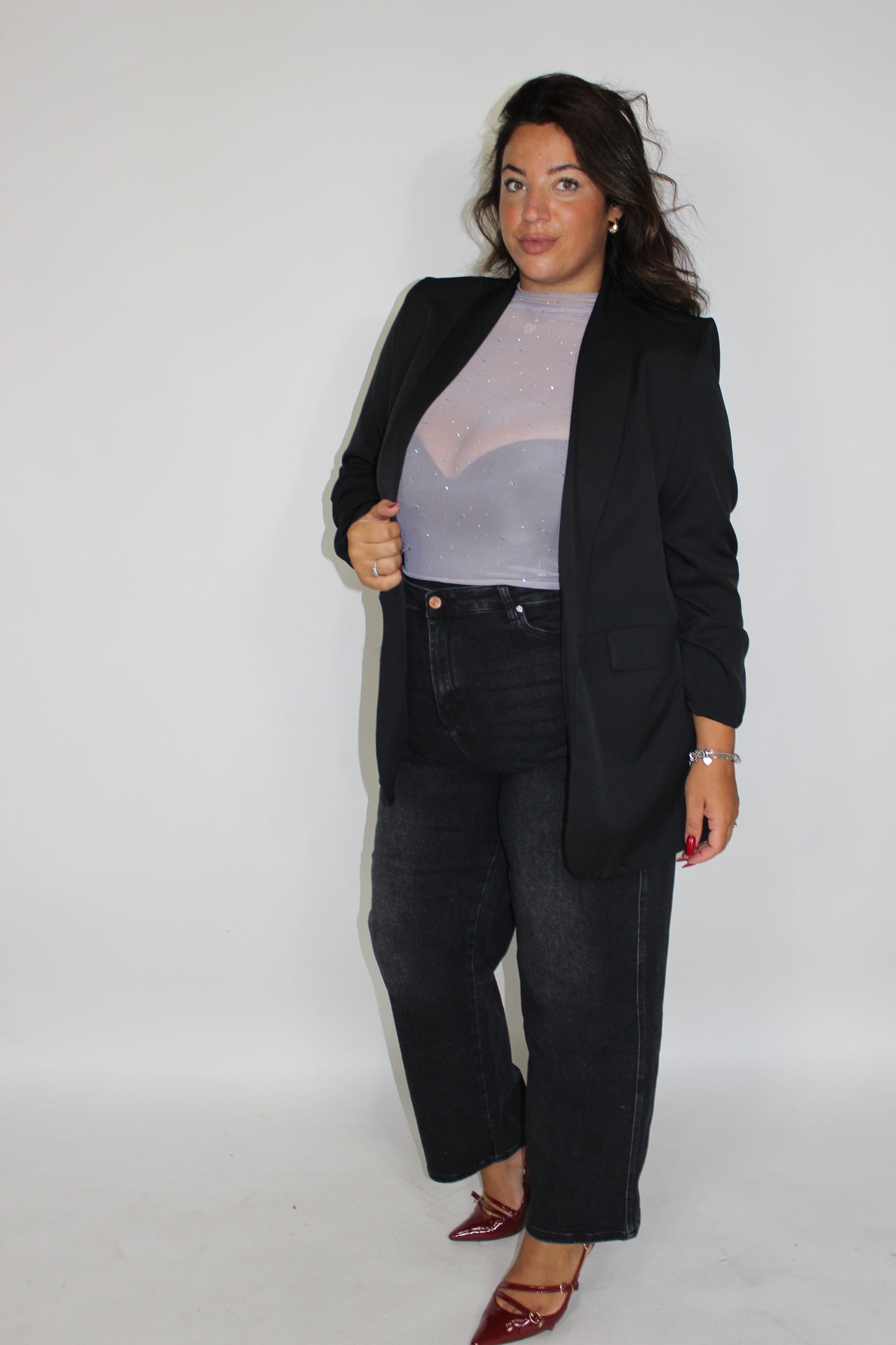 Giacca Drappeggio CURVY vari colori