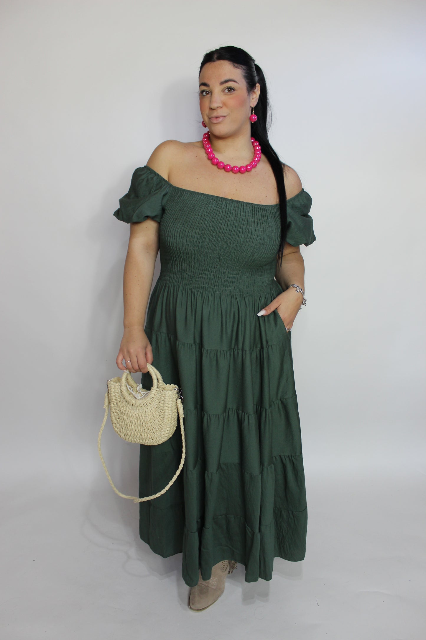 Abito Amalfi Curvy Verde