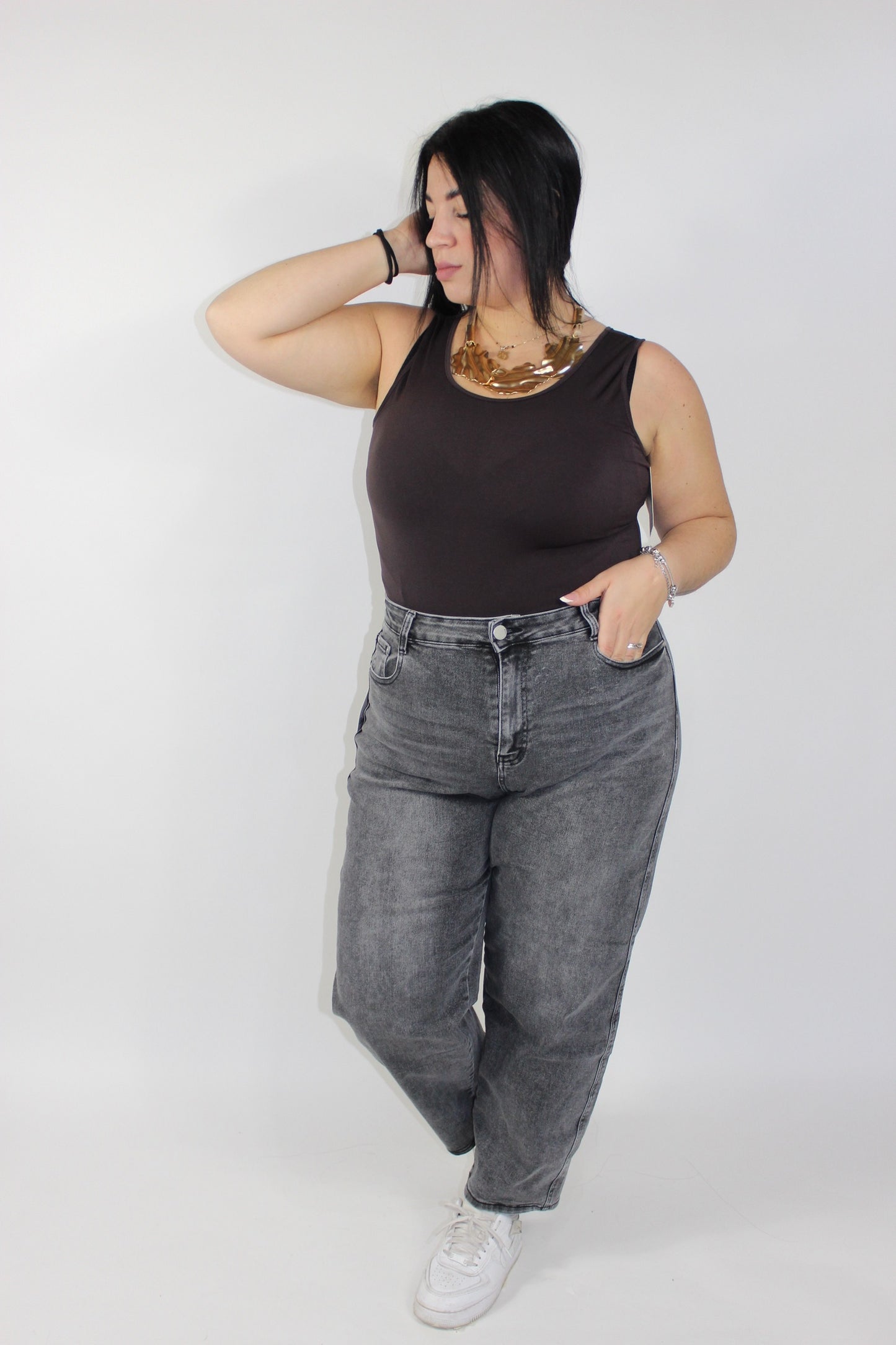 Body Skim Curvy Marrone