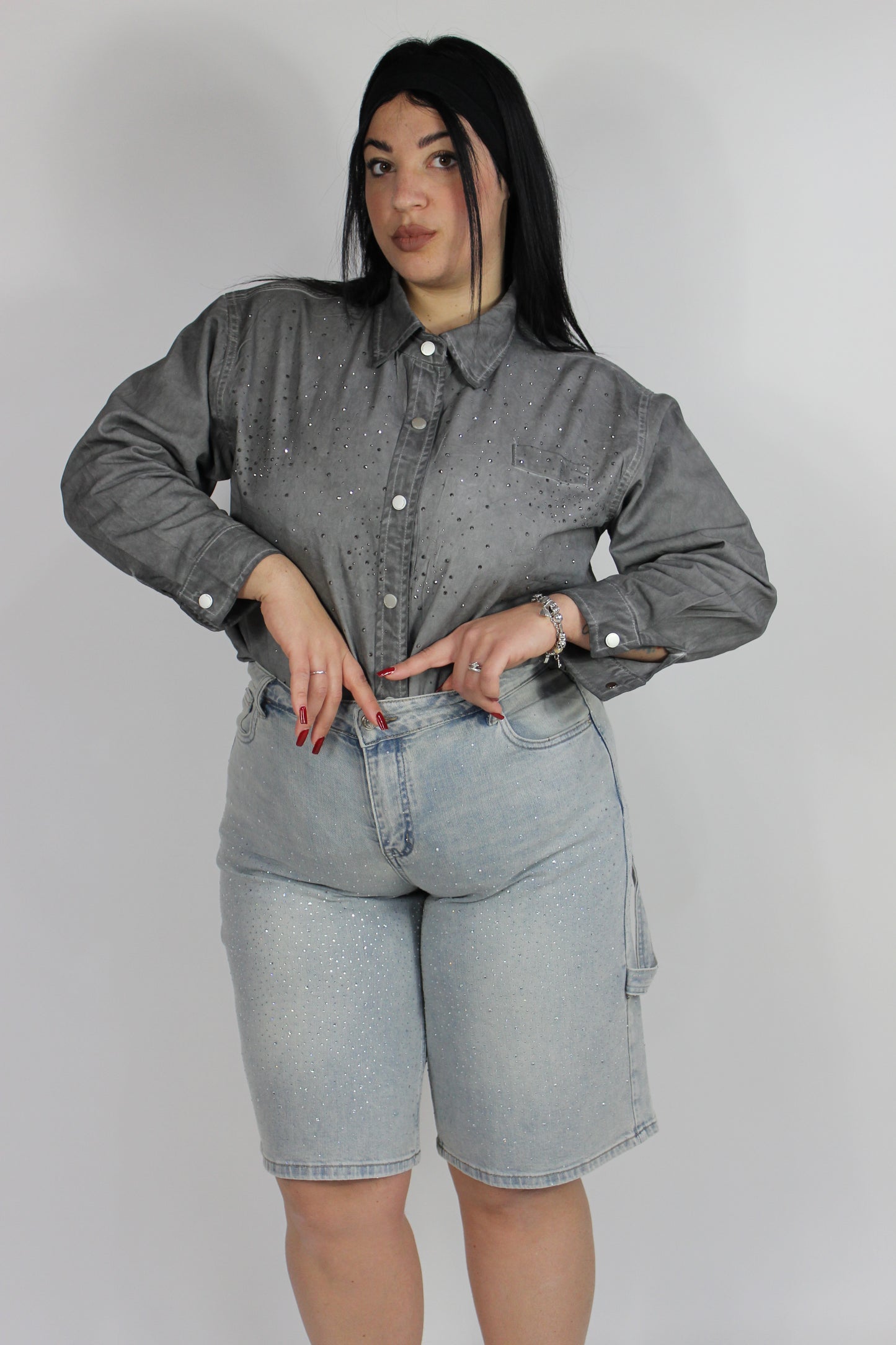 Camicia Jeans Punk Slim & Curvy