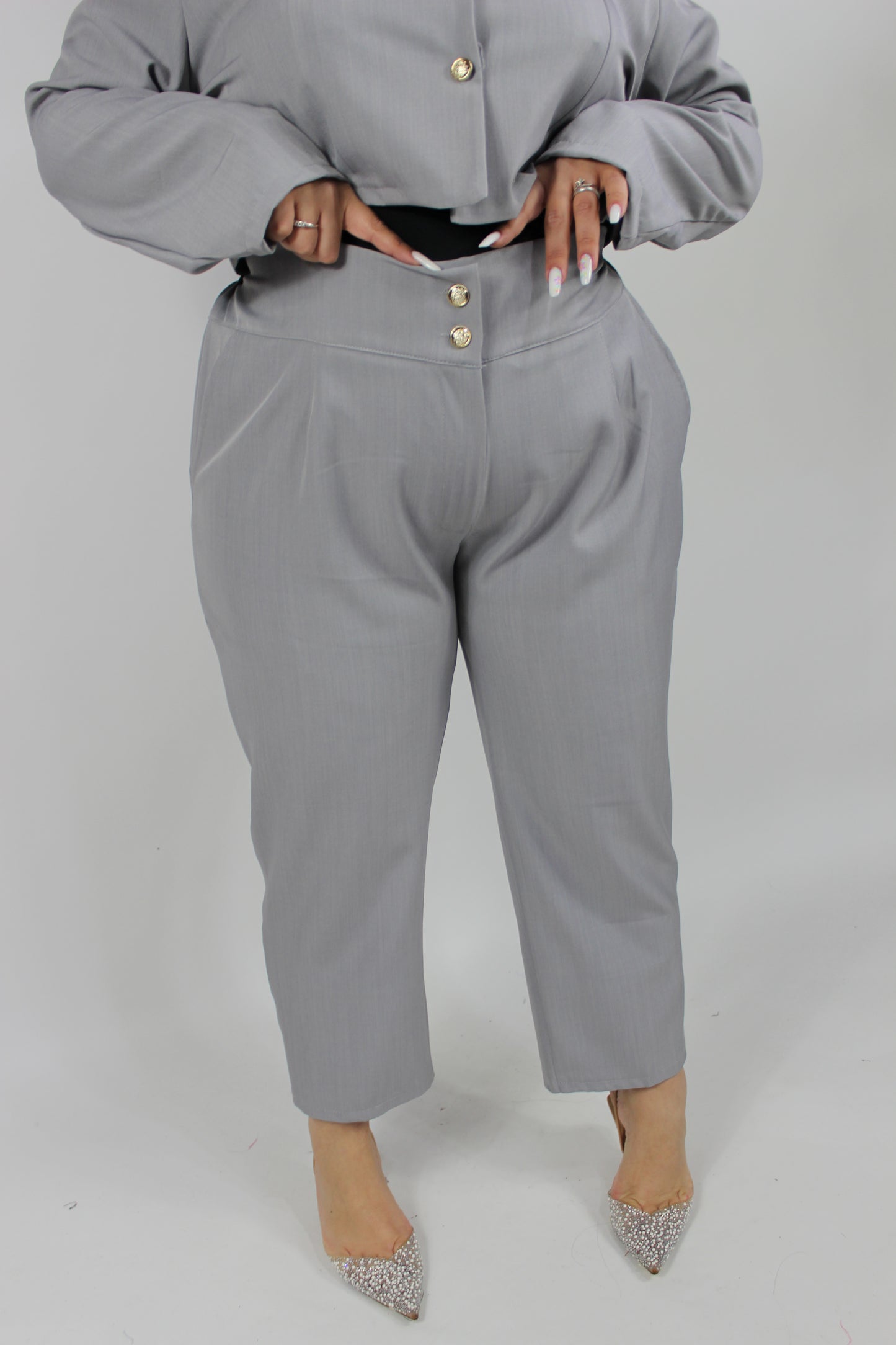 Coordinato Ginevra Curvy Grigio