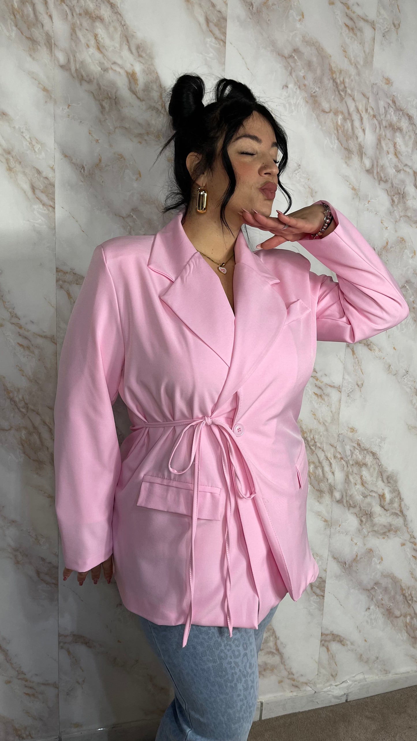 Giacca Spring Rosa curvy