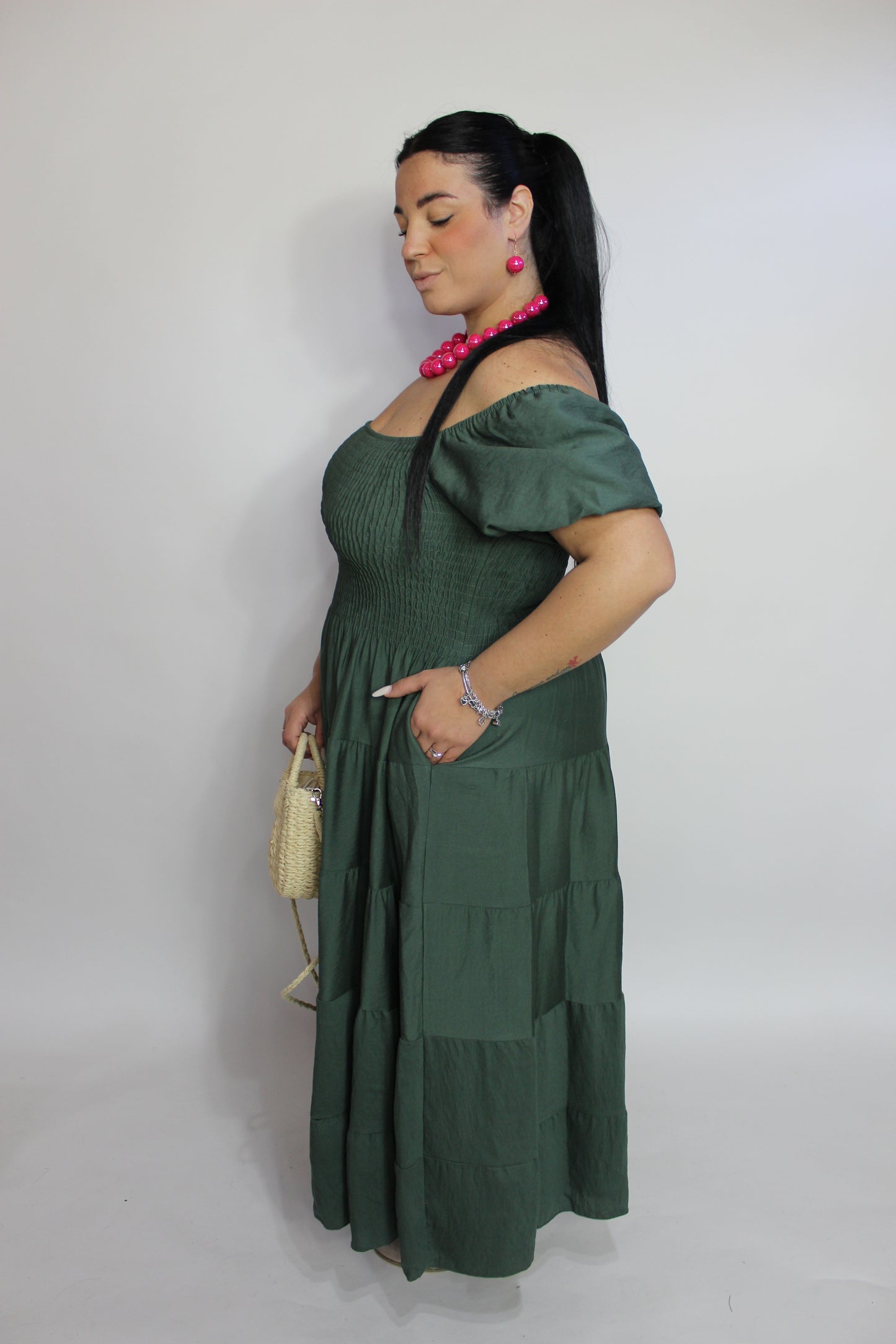 Abito Amalfi Curvy Verde