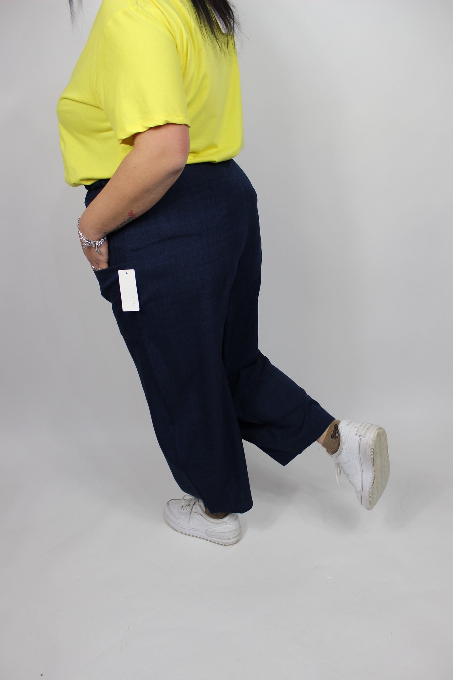 Pantalone Ballon Curvy Blu