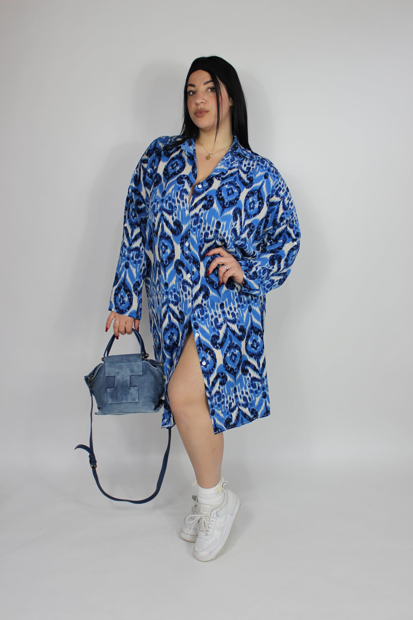 Abito Savana Curvy Blu