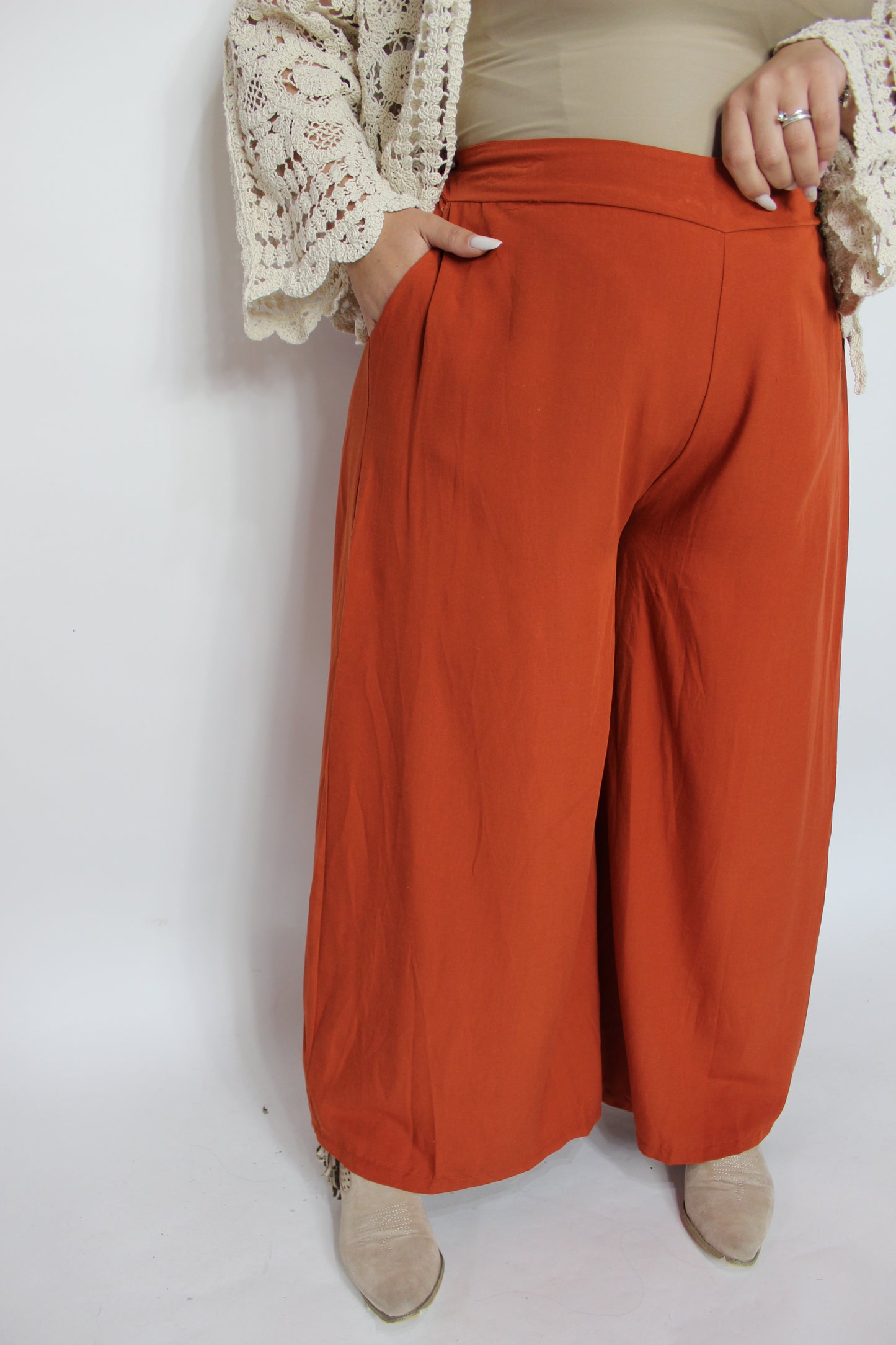 Pantalone Sorrento Curvy Ruggine