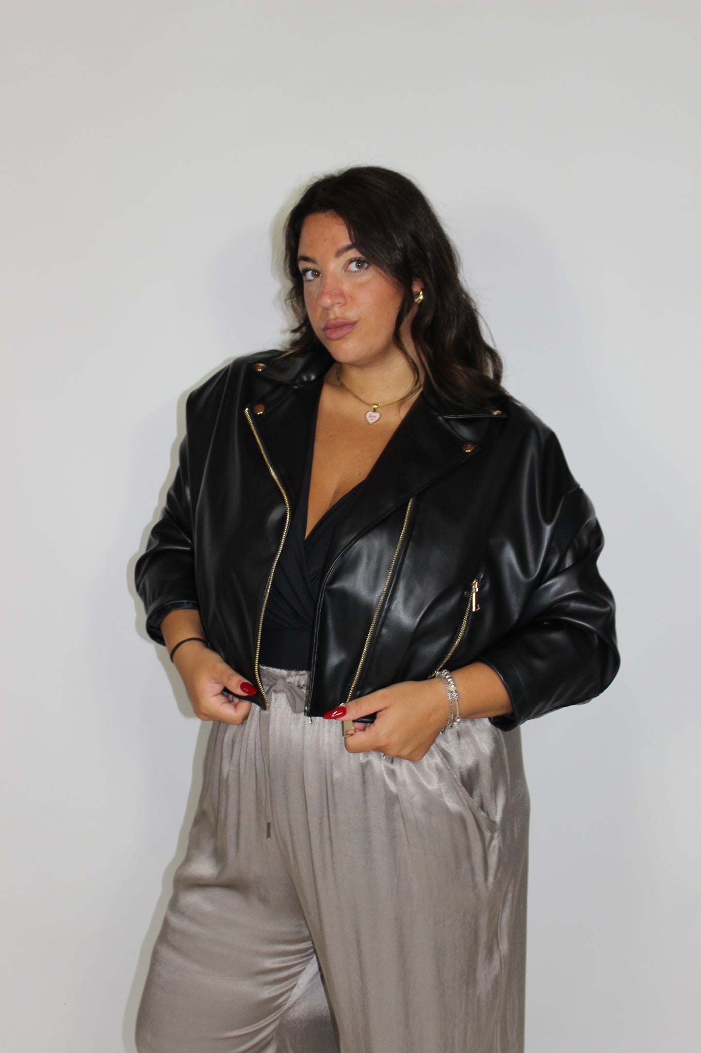 Bomber Ecopelle Slim & Curvy vari colori