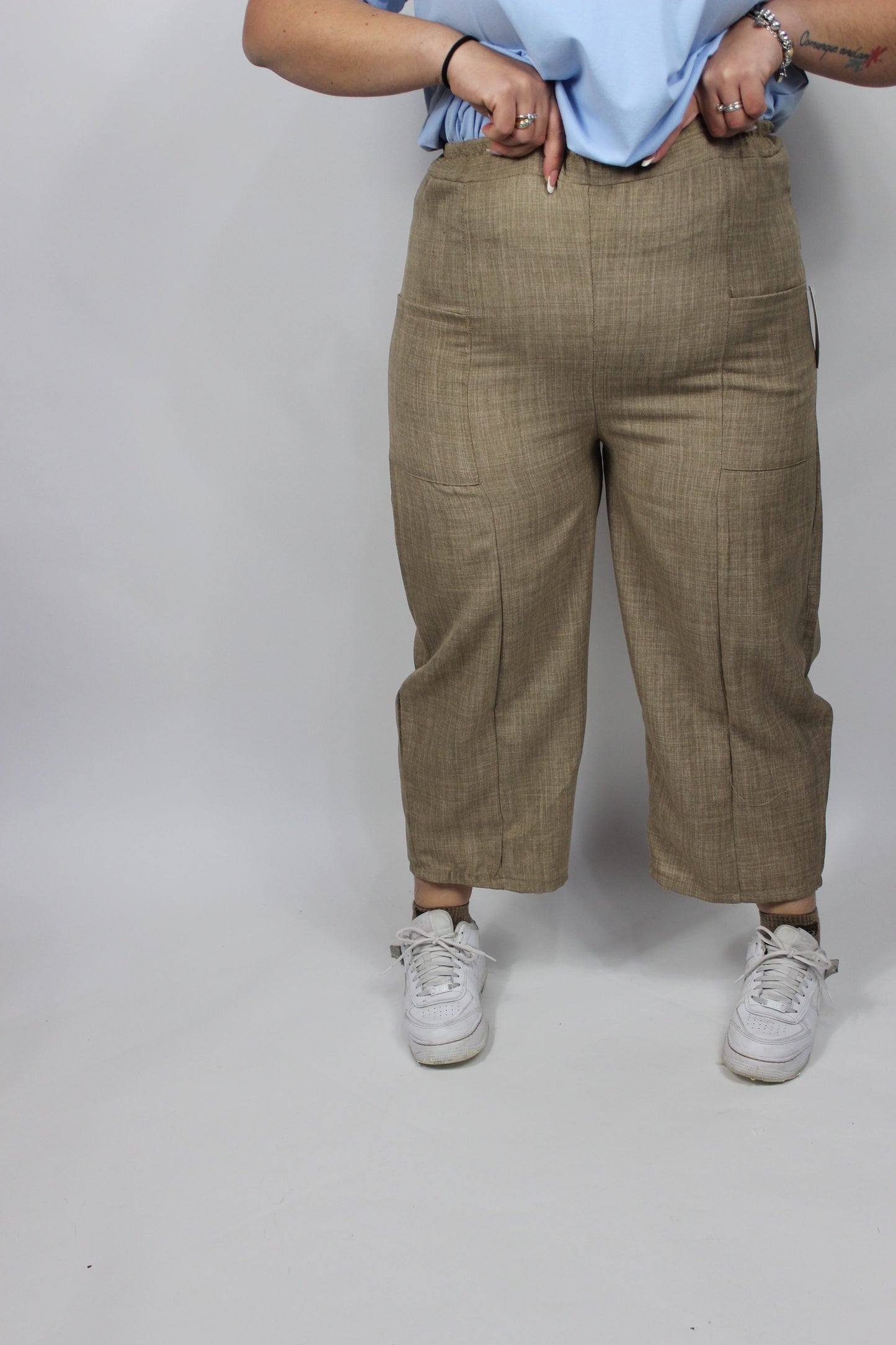 Pantalone Ballon Curvy Beige