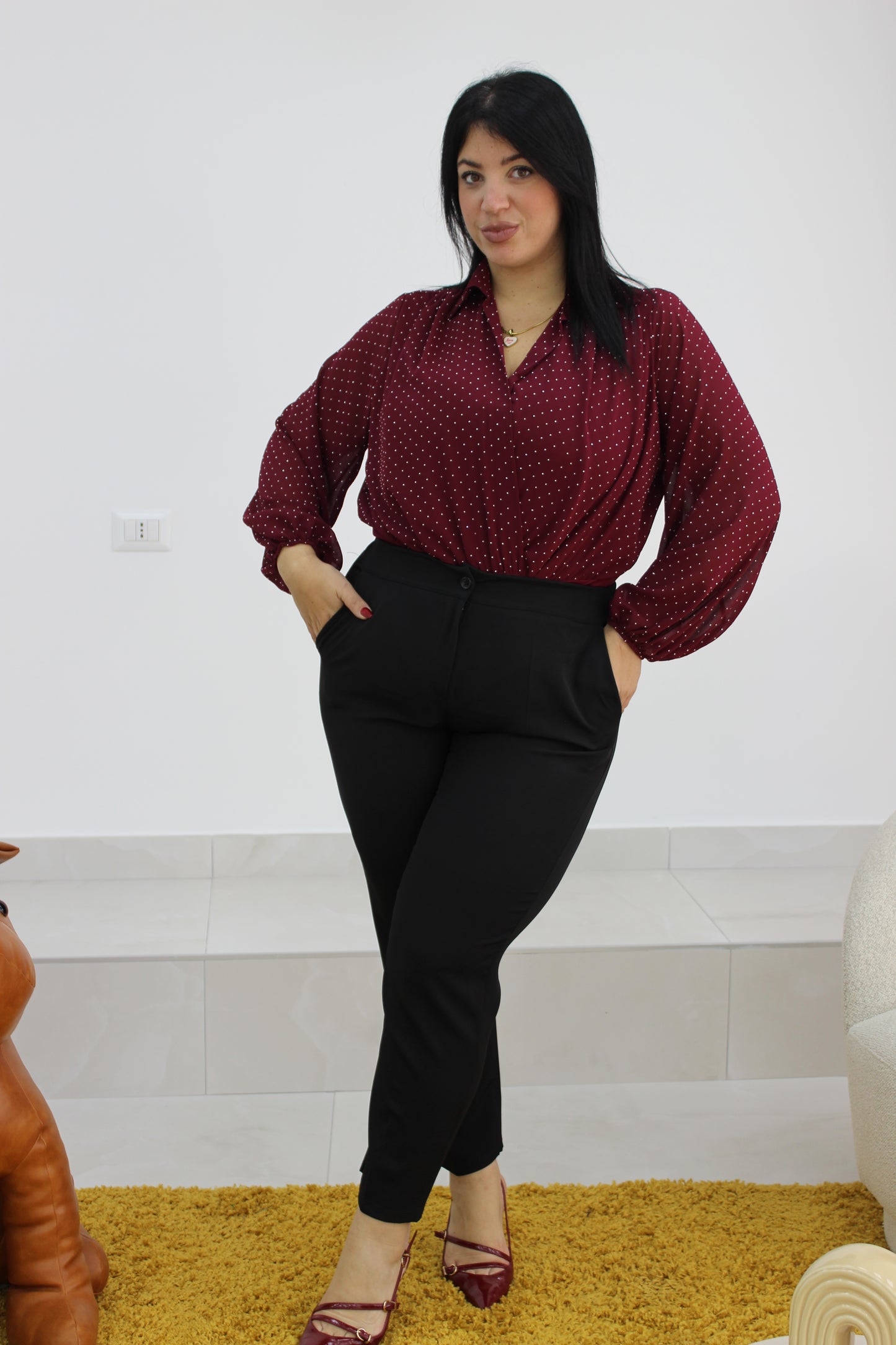 Body camicetta strass CURVY