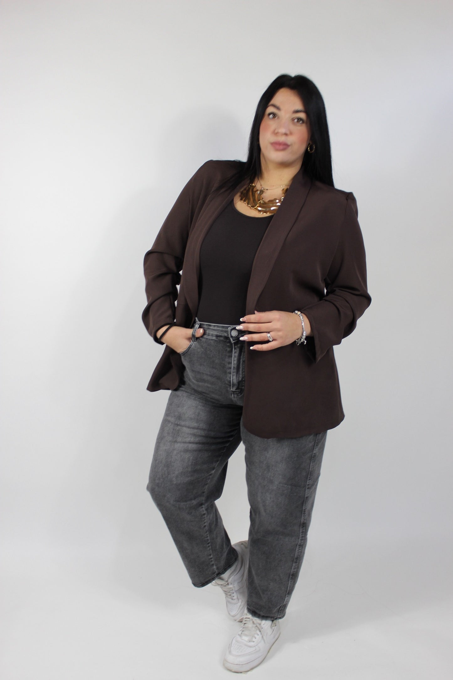 Body Skim Curvy Marrone