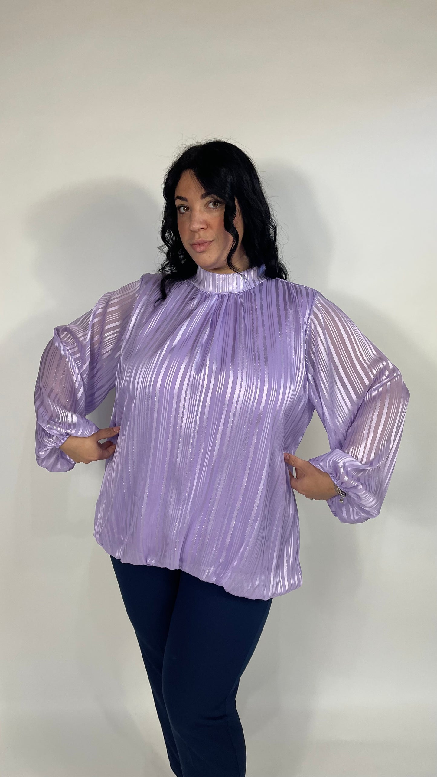 Camicia Curvy 573 Lilla