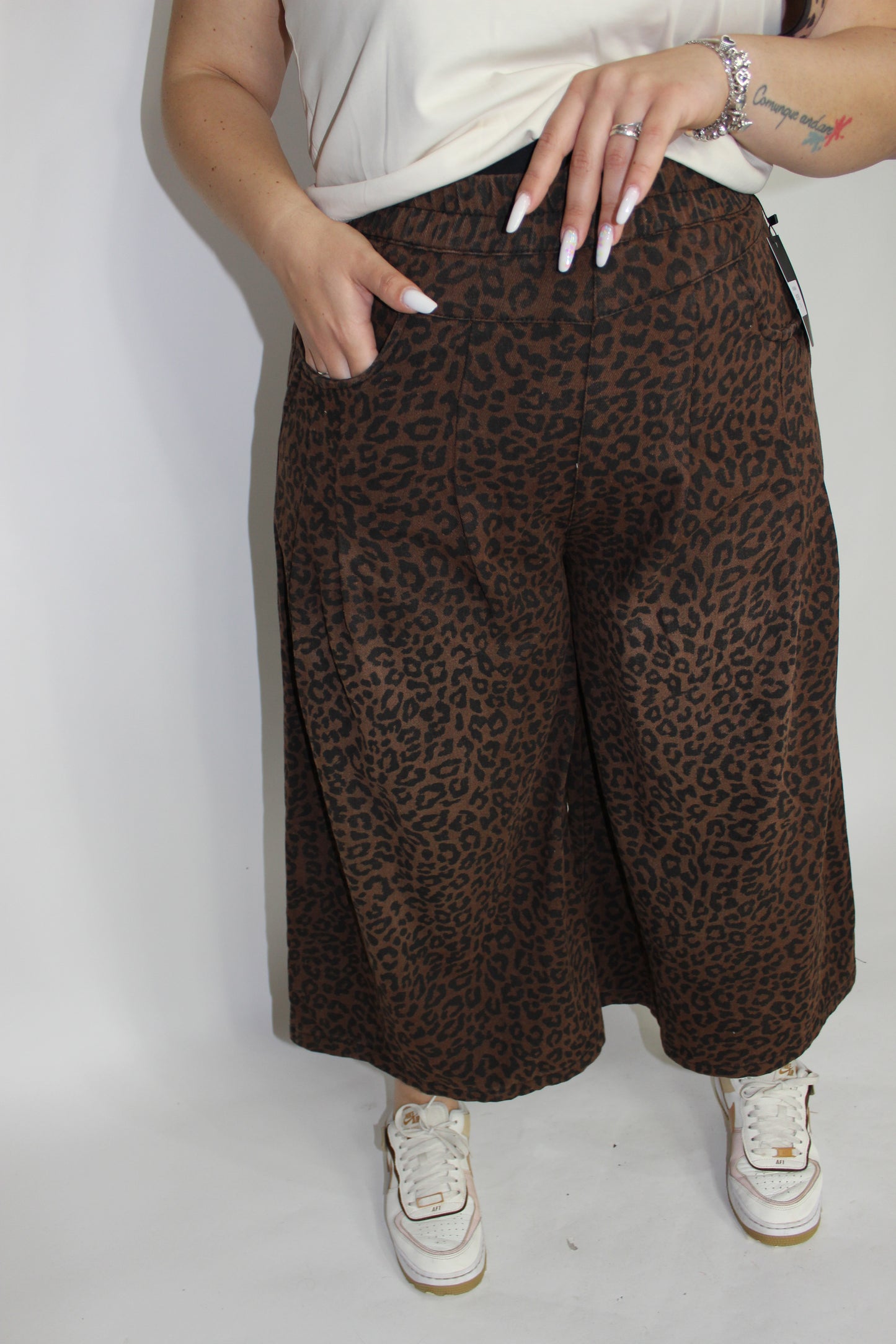 Jeans zampa animalier Slim & Curvy