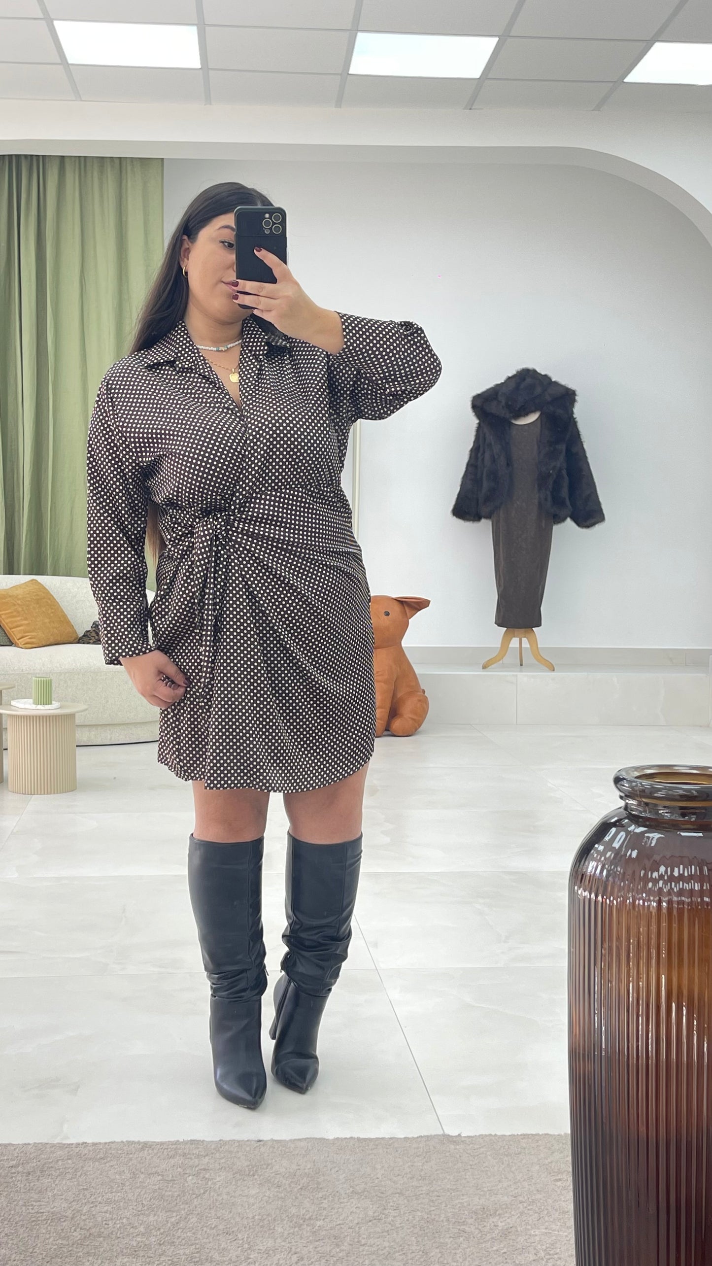 Abito Portafoglio Pois Curvy vari colori