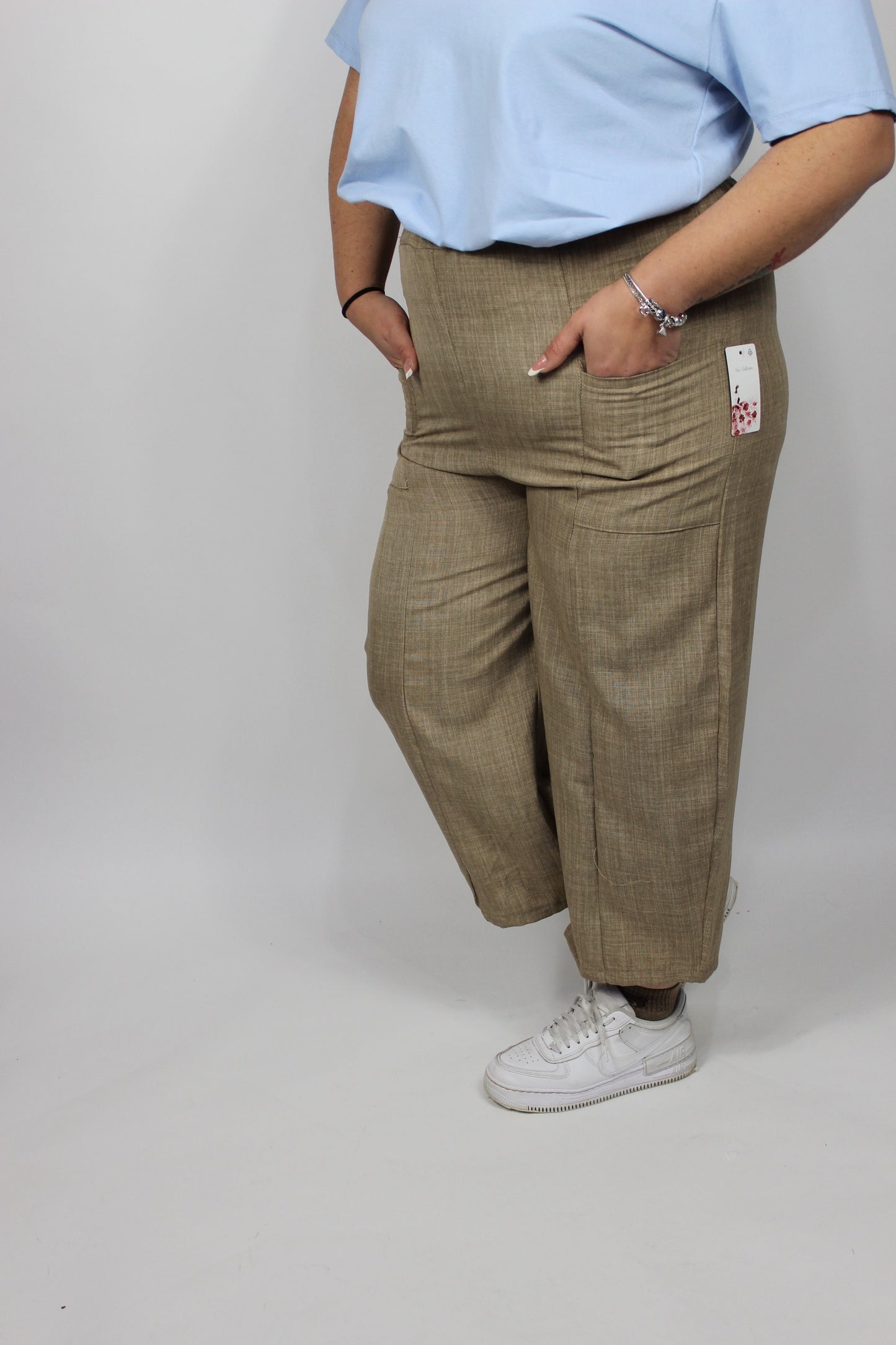 Pantalone Ballon Curvy Beige
