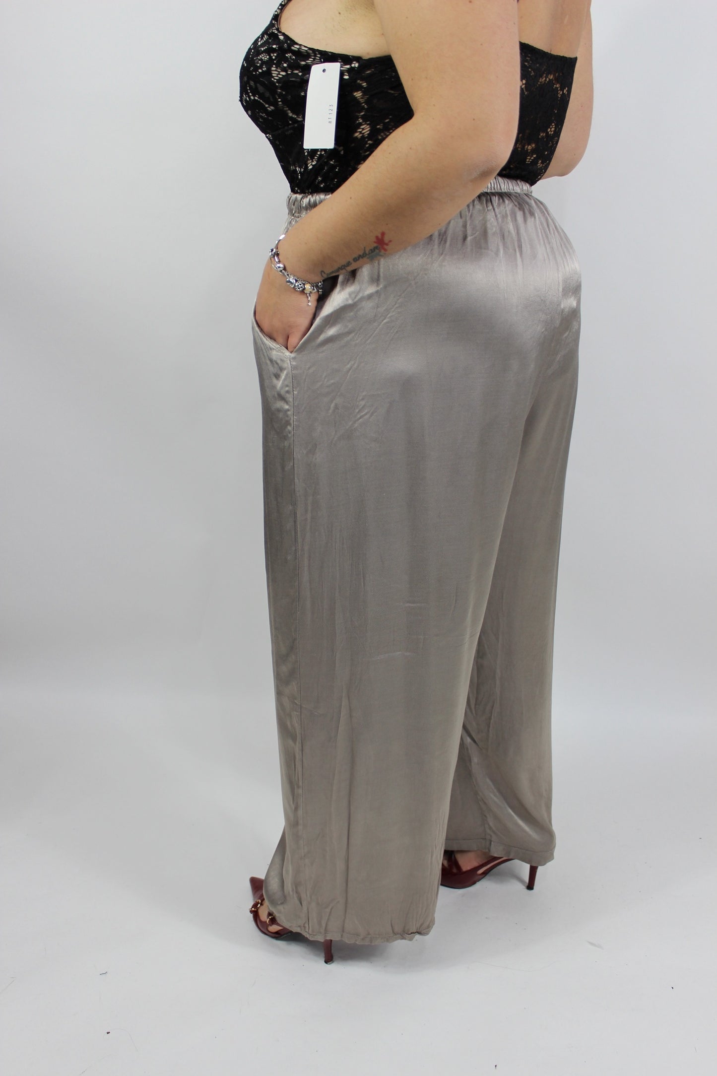 Pantalone Felicia Curvy Tortora