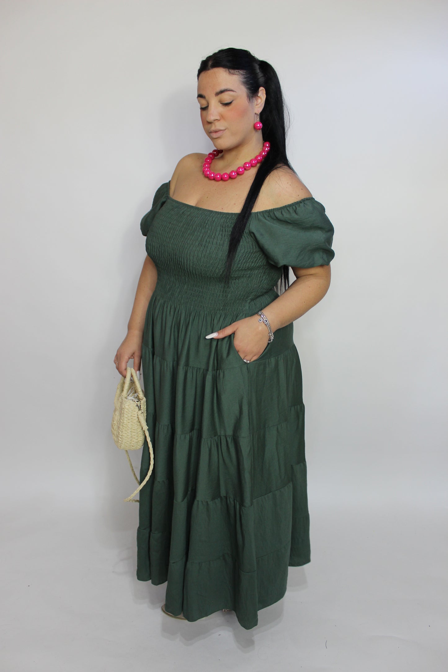 Abito Amalfi Curvy Verde