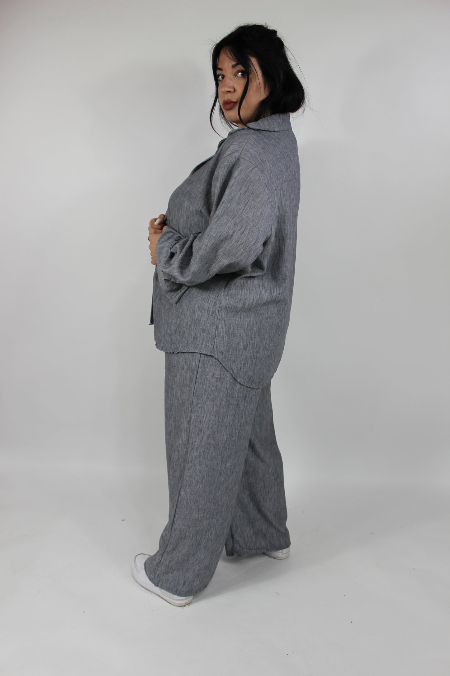 Coordinato Chicca Curvy Grigio Scuro