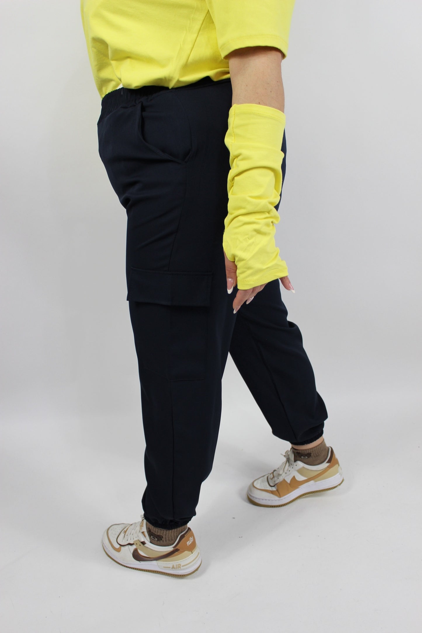 Pantalone Cargo Curvy Blu notte