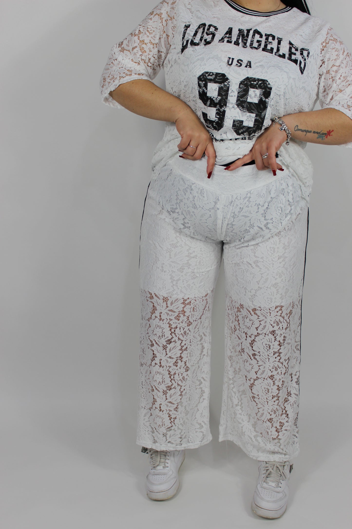 Coordinato Los Angeles Curvy Bianco