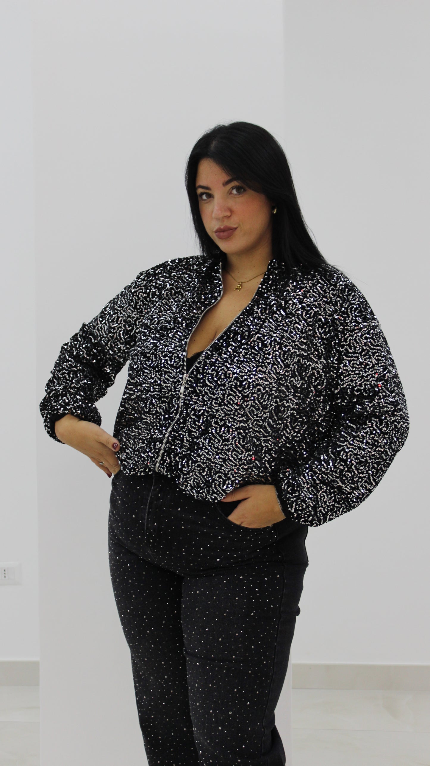 Giacca Paillettes Oversize vari colori