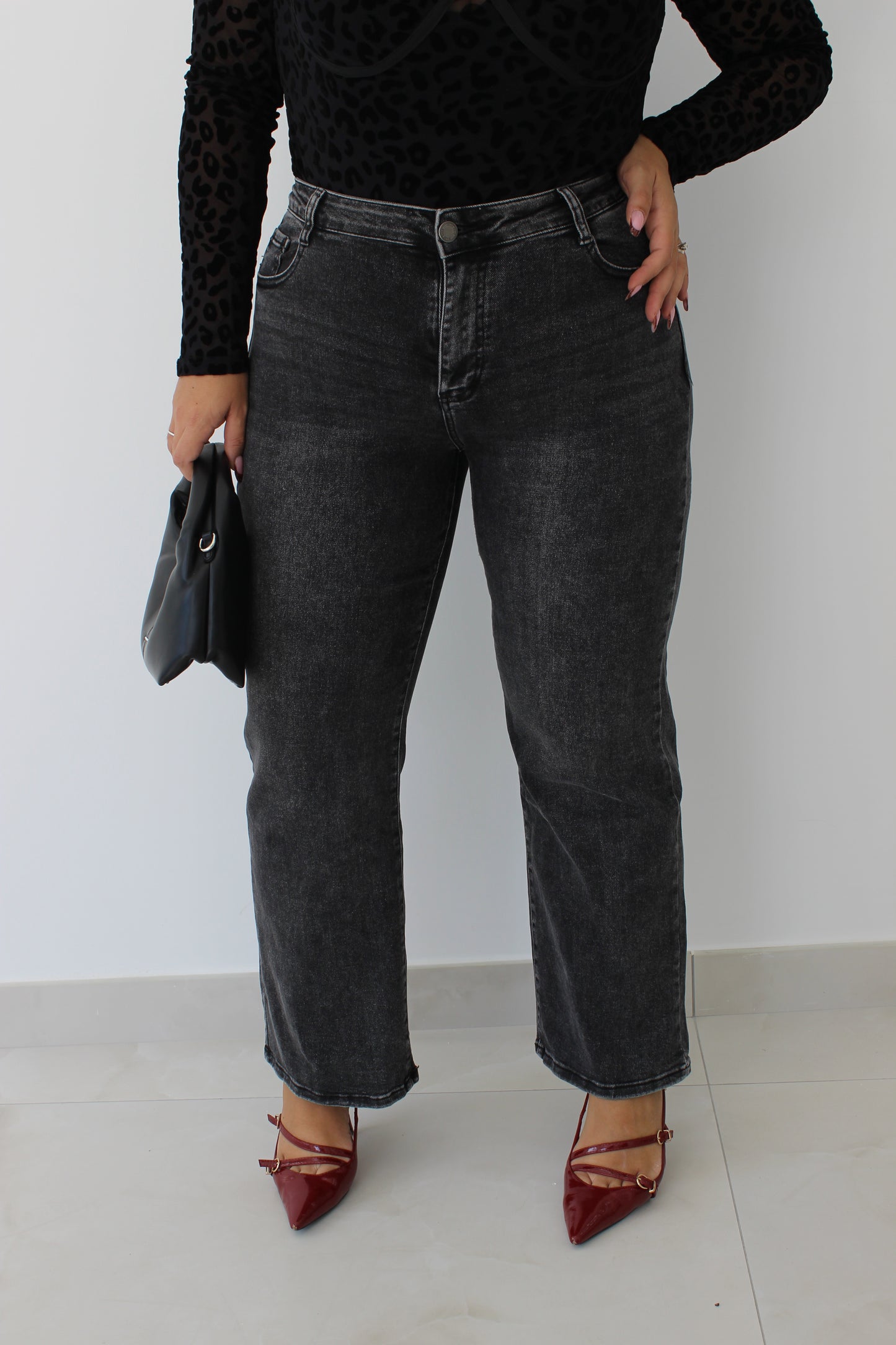 Jeans WideLeg Grigio (44/52)