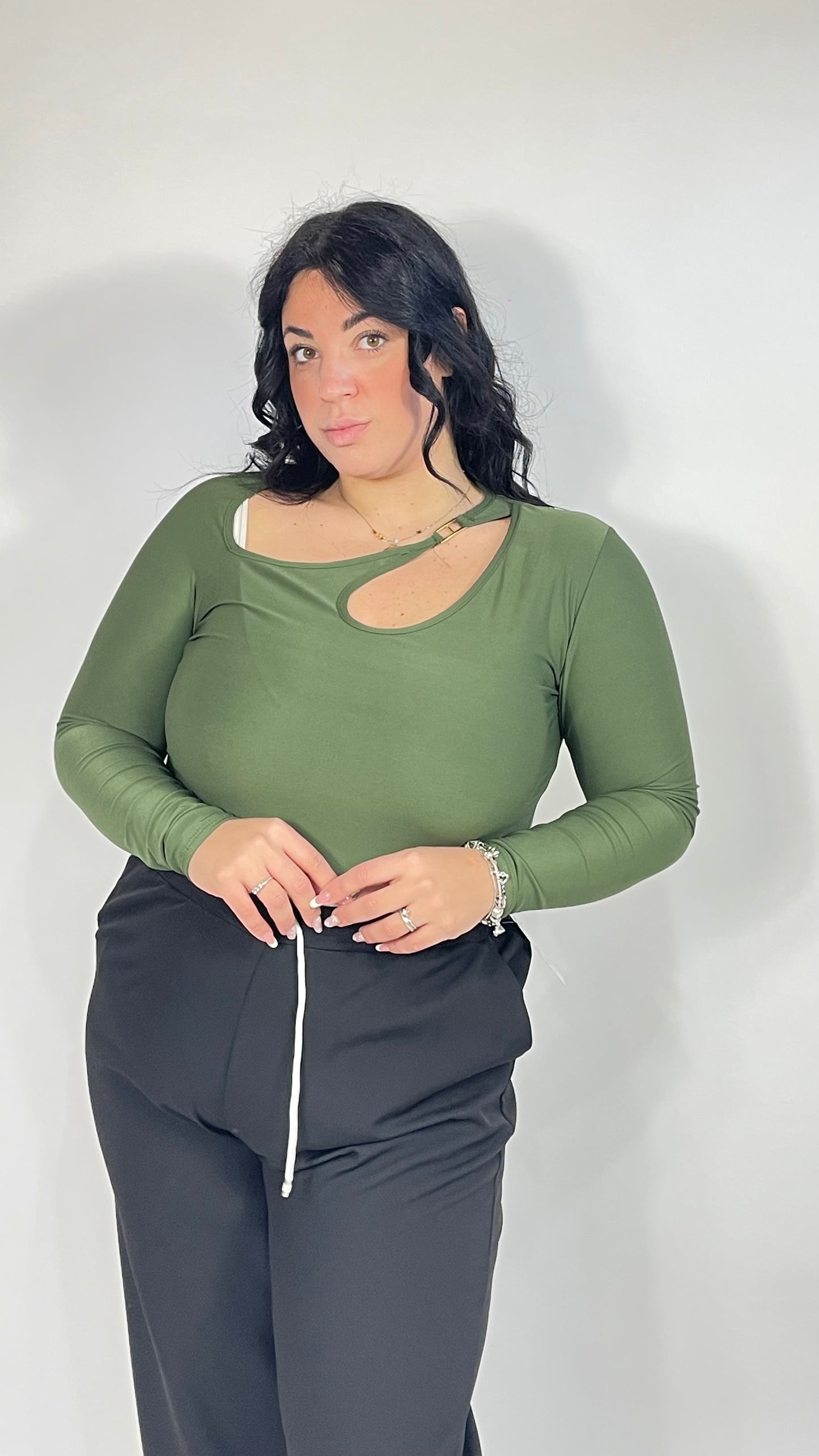 Body 078 Curvy Verde Militare