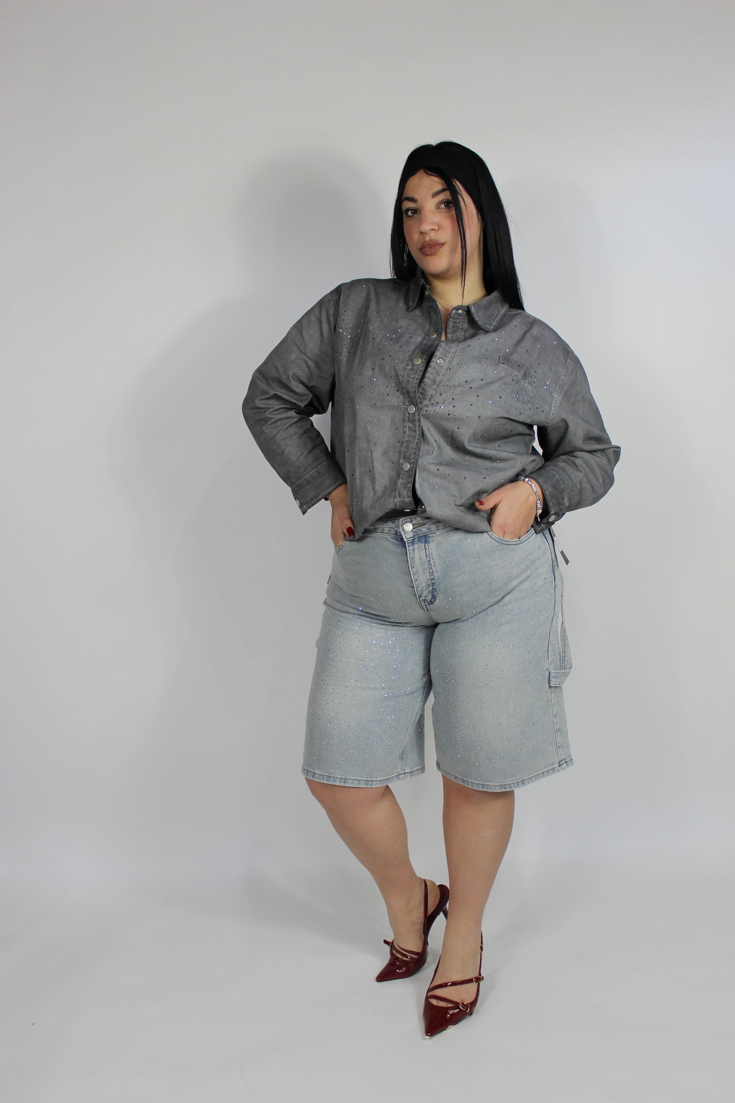 Camicia Jeans Punk Slim & Curvy