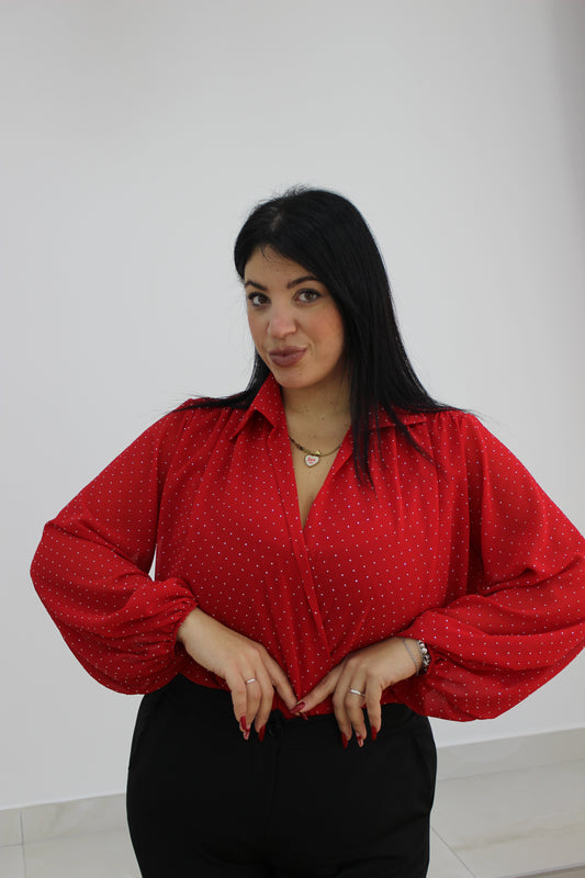 Body camicetta strass CURVY