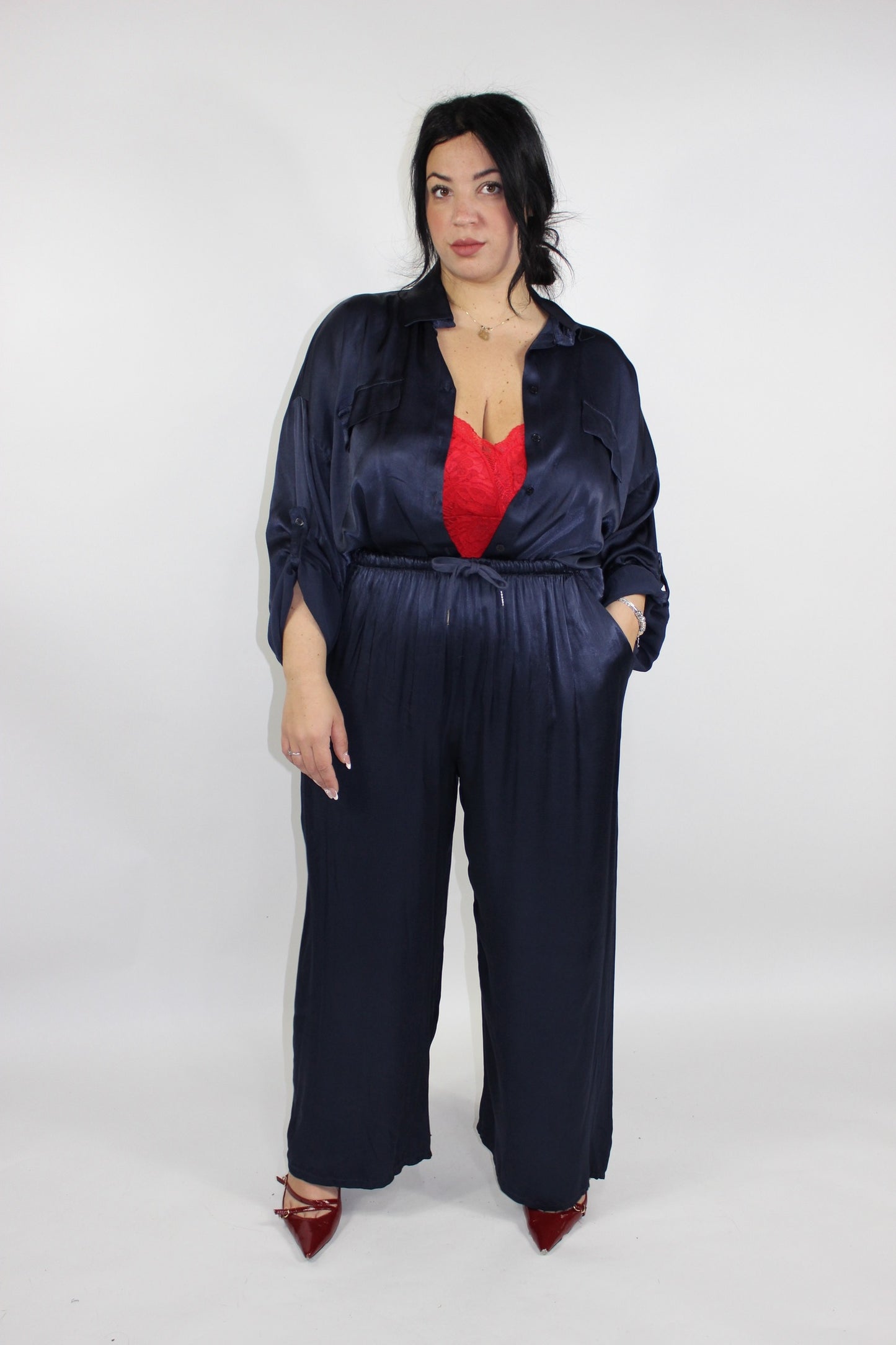 Pantalone Felicia Curvy Blu notte