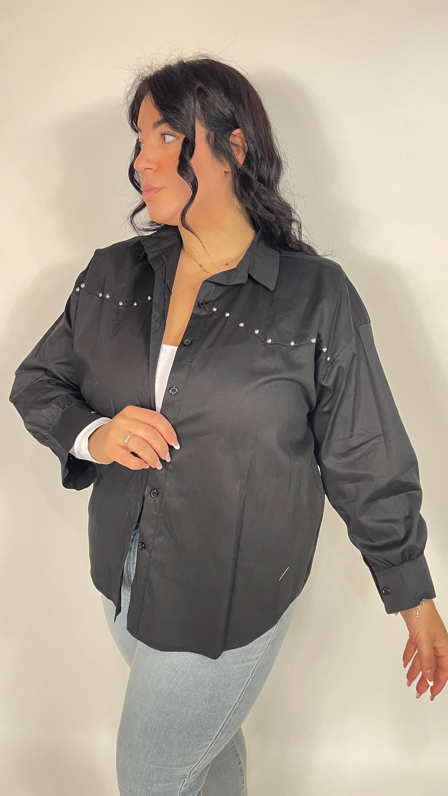 Camicia 032 Curvy Nera