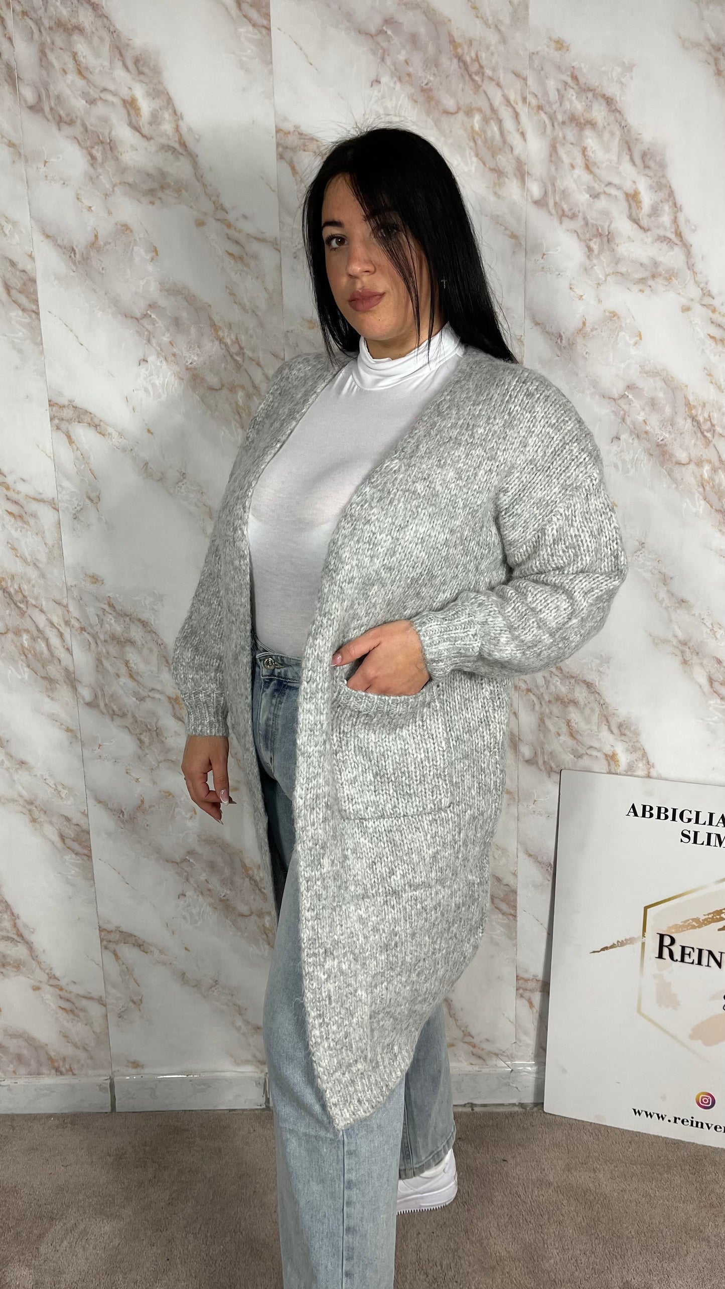 Maxi Cardigan Grey