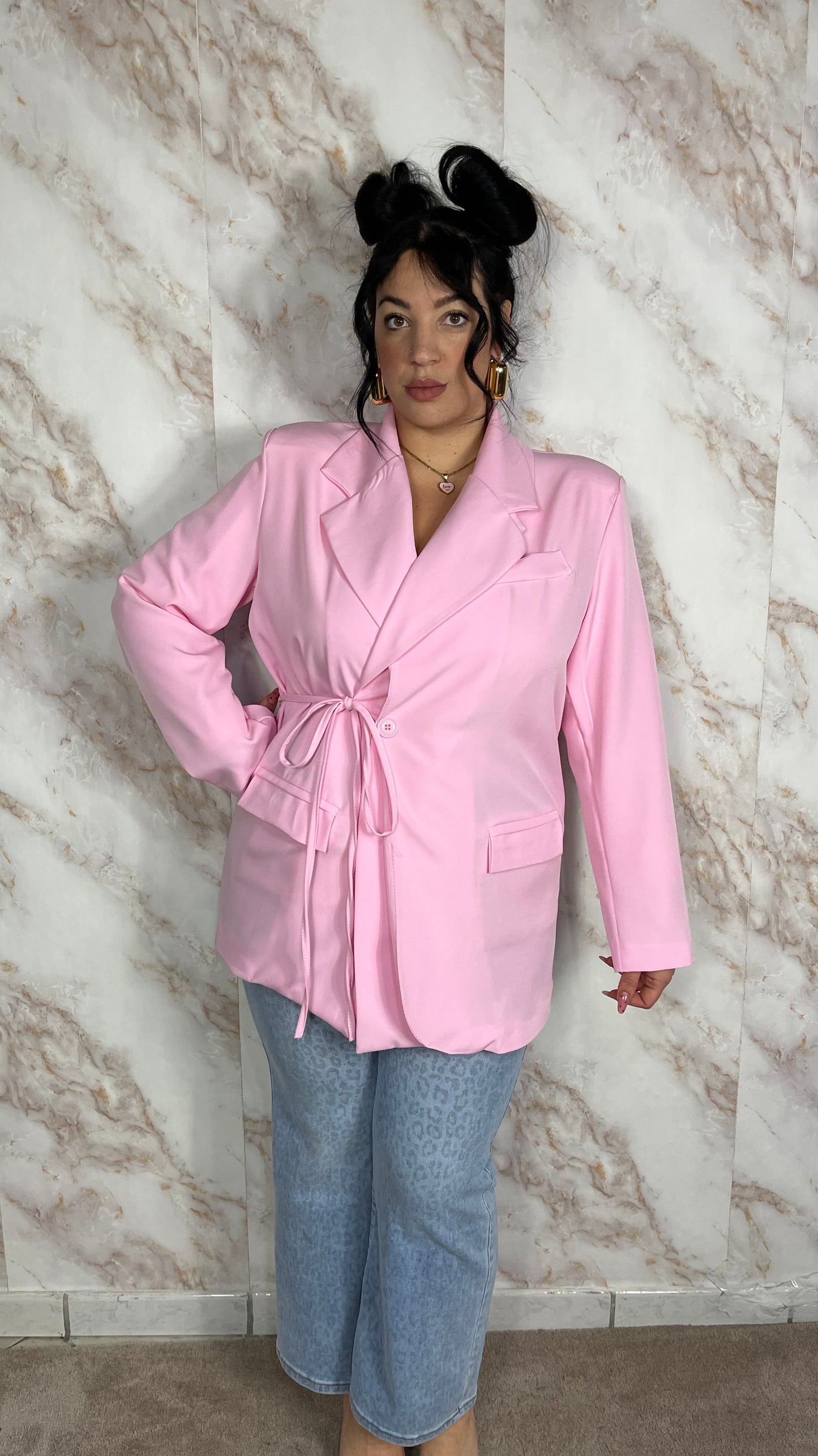 Giacca Spring Rosa curvy