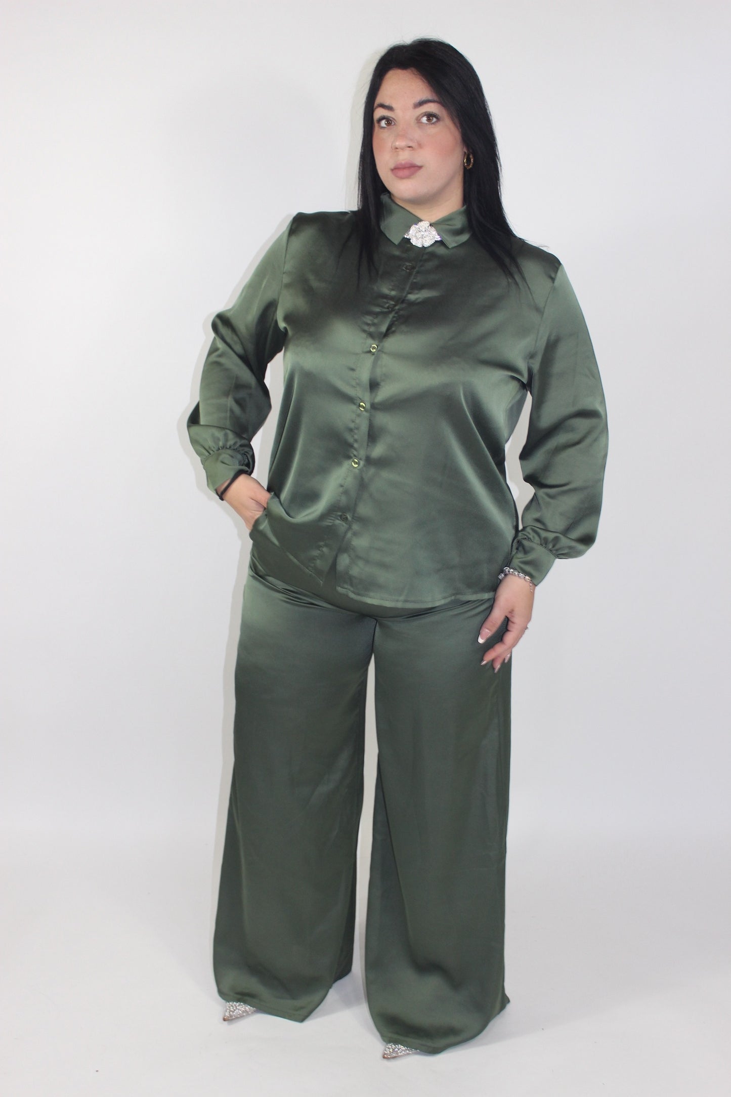 Coordinato Laila Curvy Verde