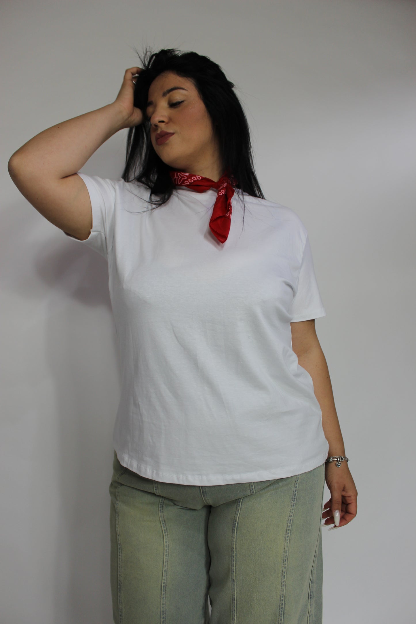 T-shirt Bandana rossa Oversize
