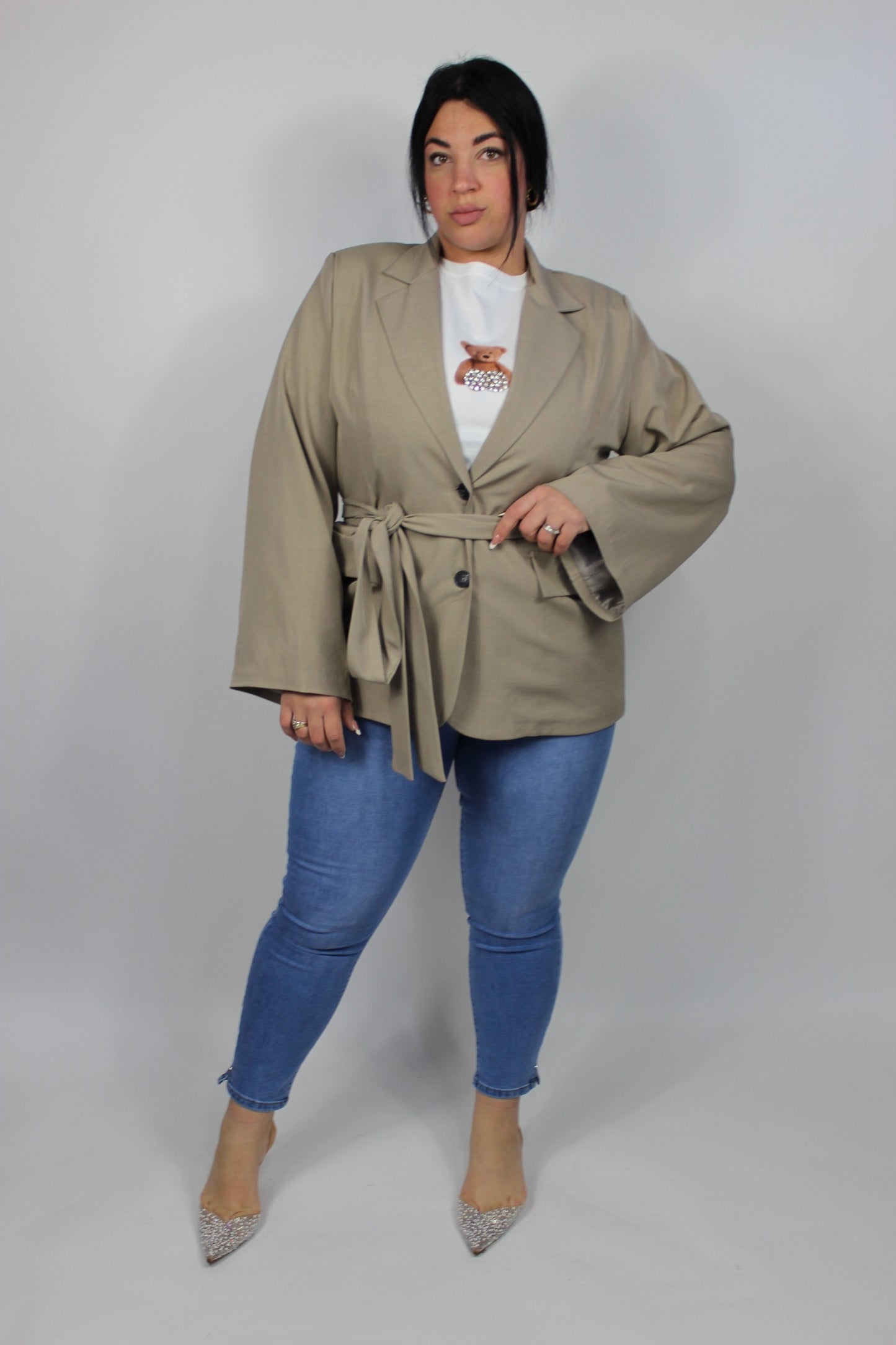 Giacca Coulisse Curvy Beige