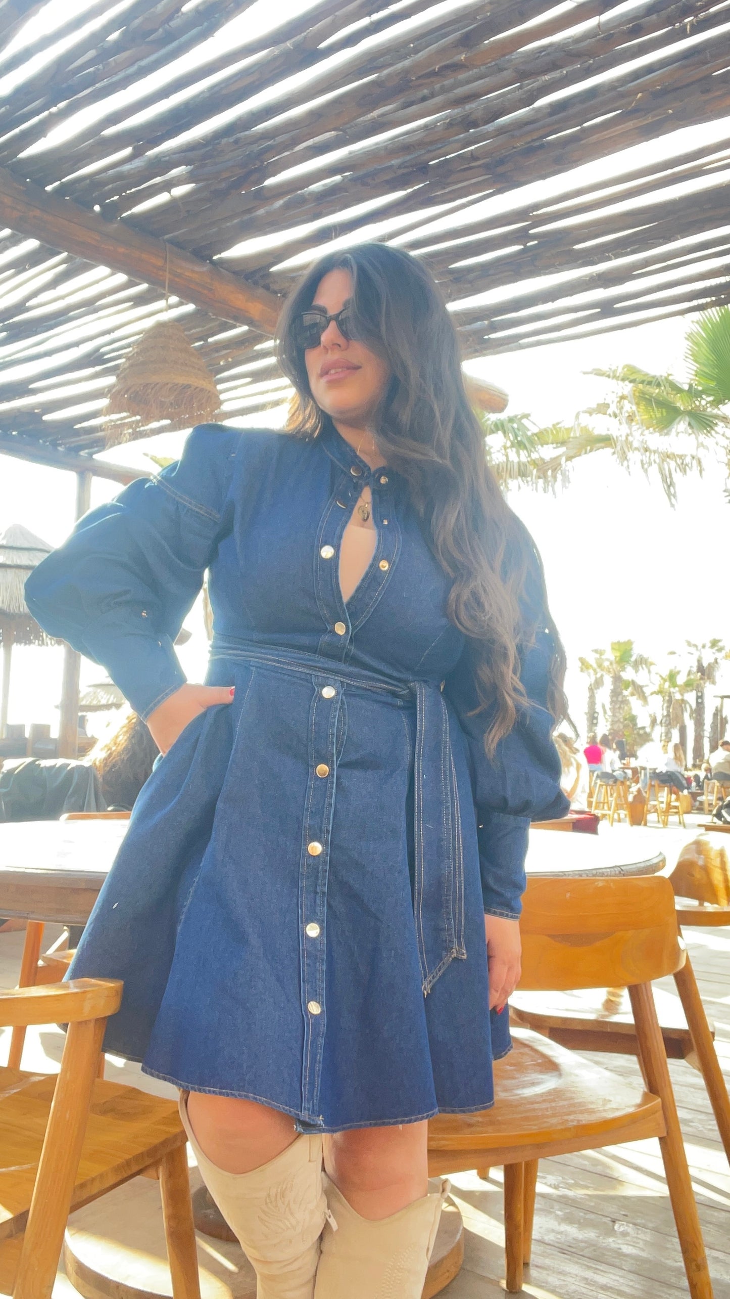 Abito Denim Slim Natural Beach