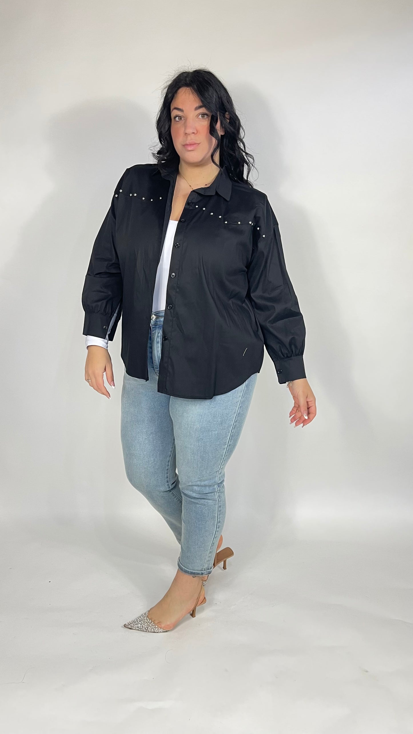 Camicia 032 Curvy Nera