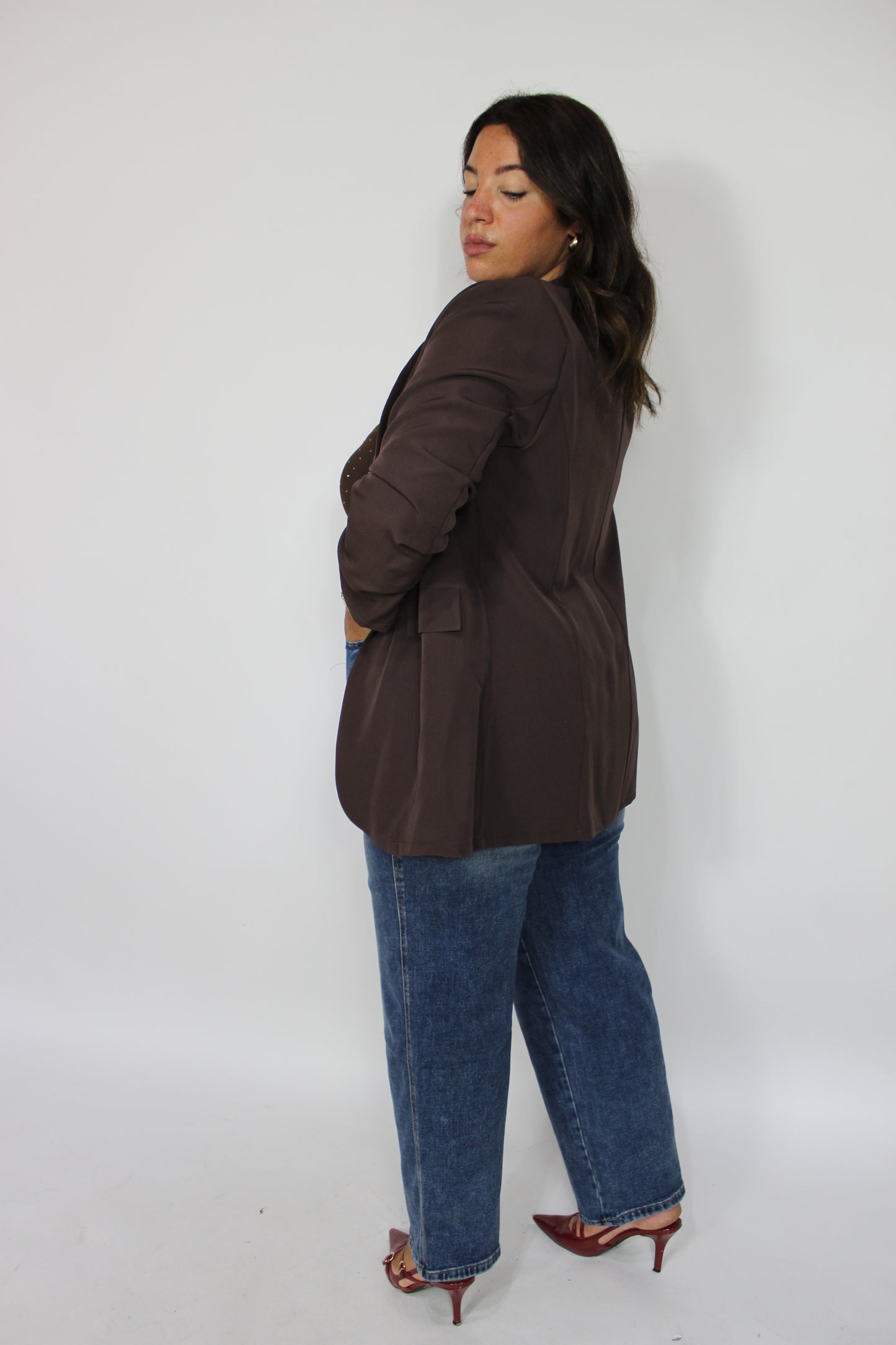 Giacca Drappeggio CURVY vari colori