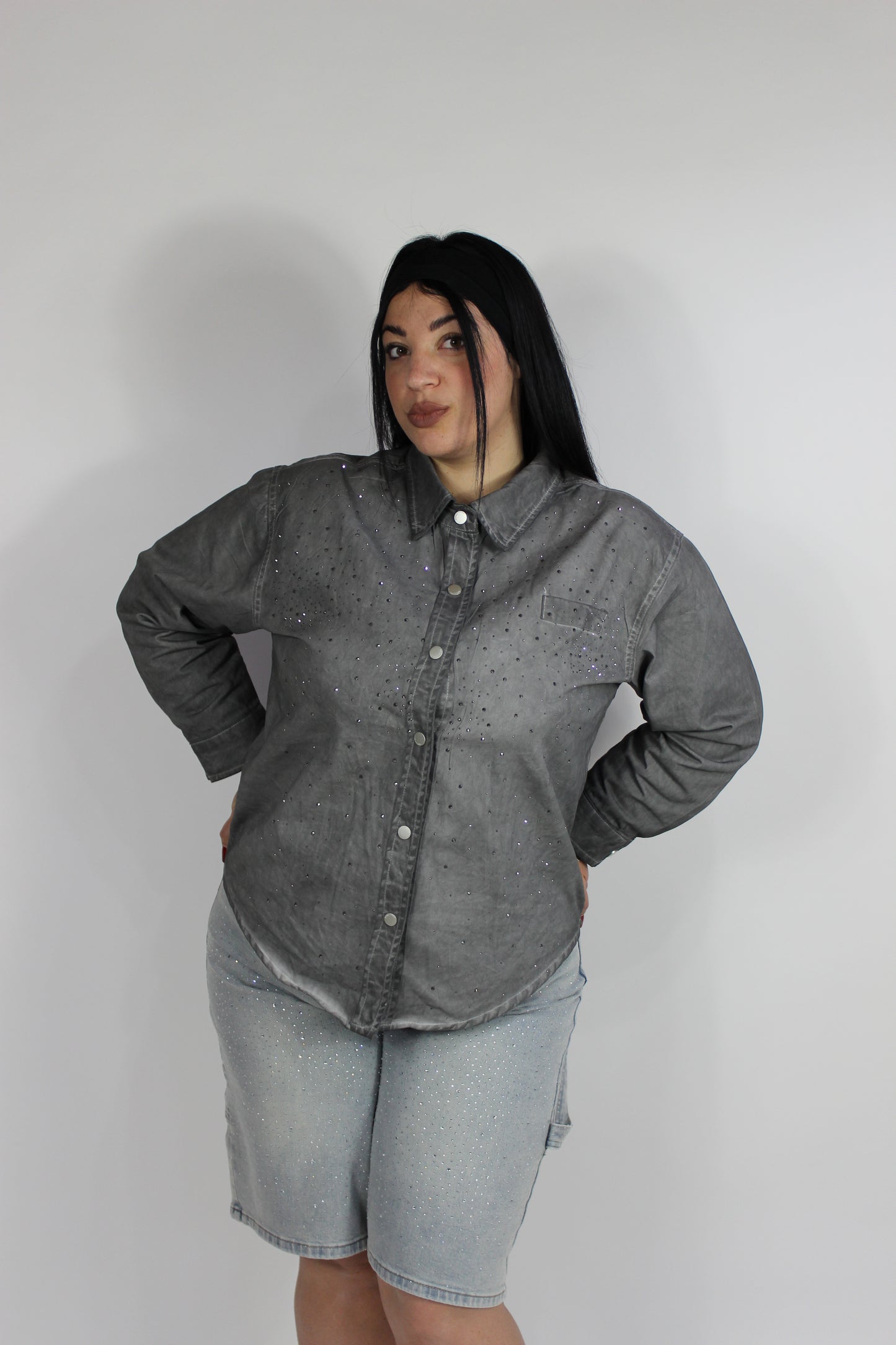 Camicia Jeans Punk Slim & Curvy