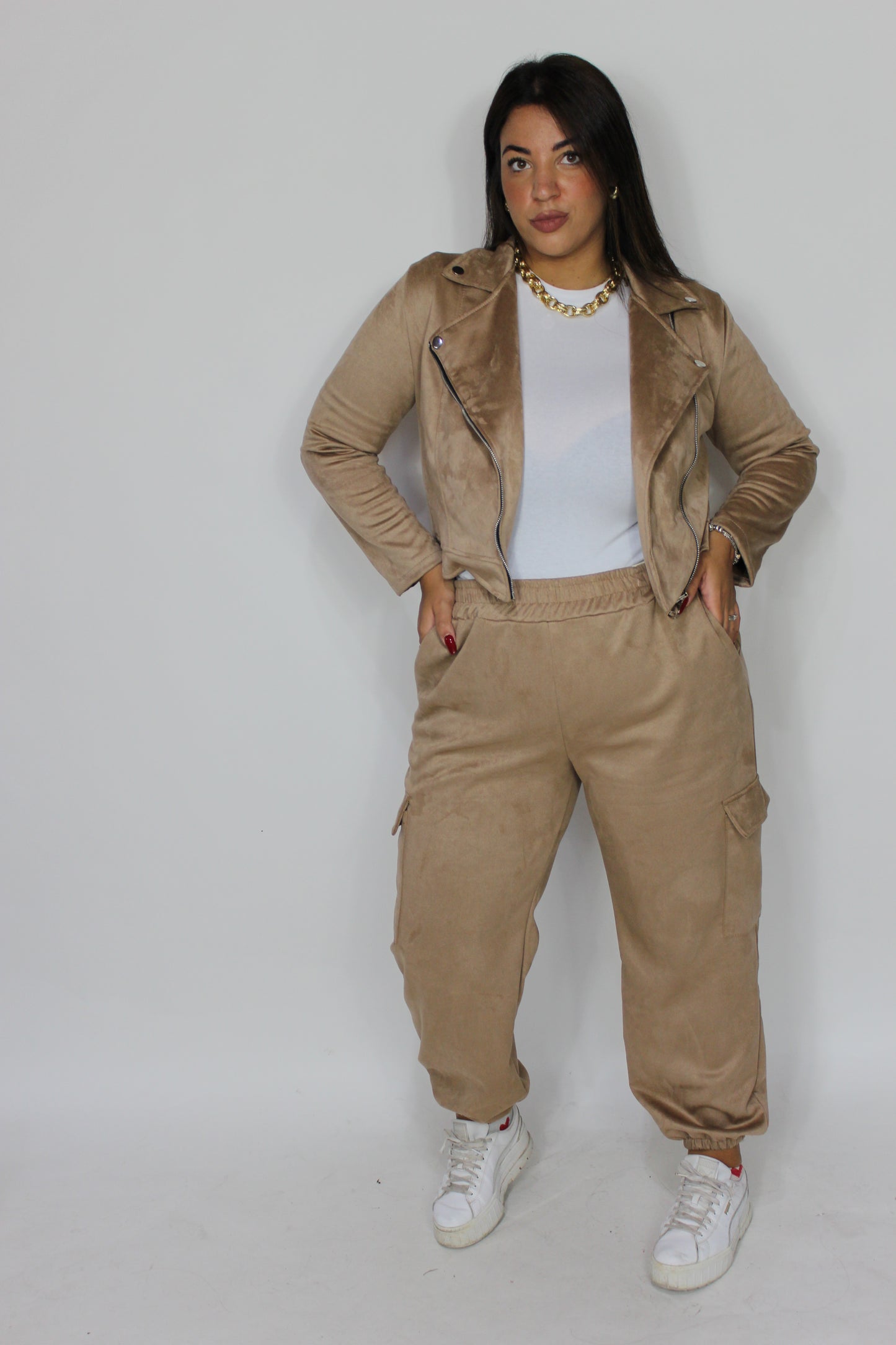 Chiodo camoscio Curvy