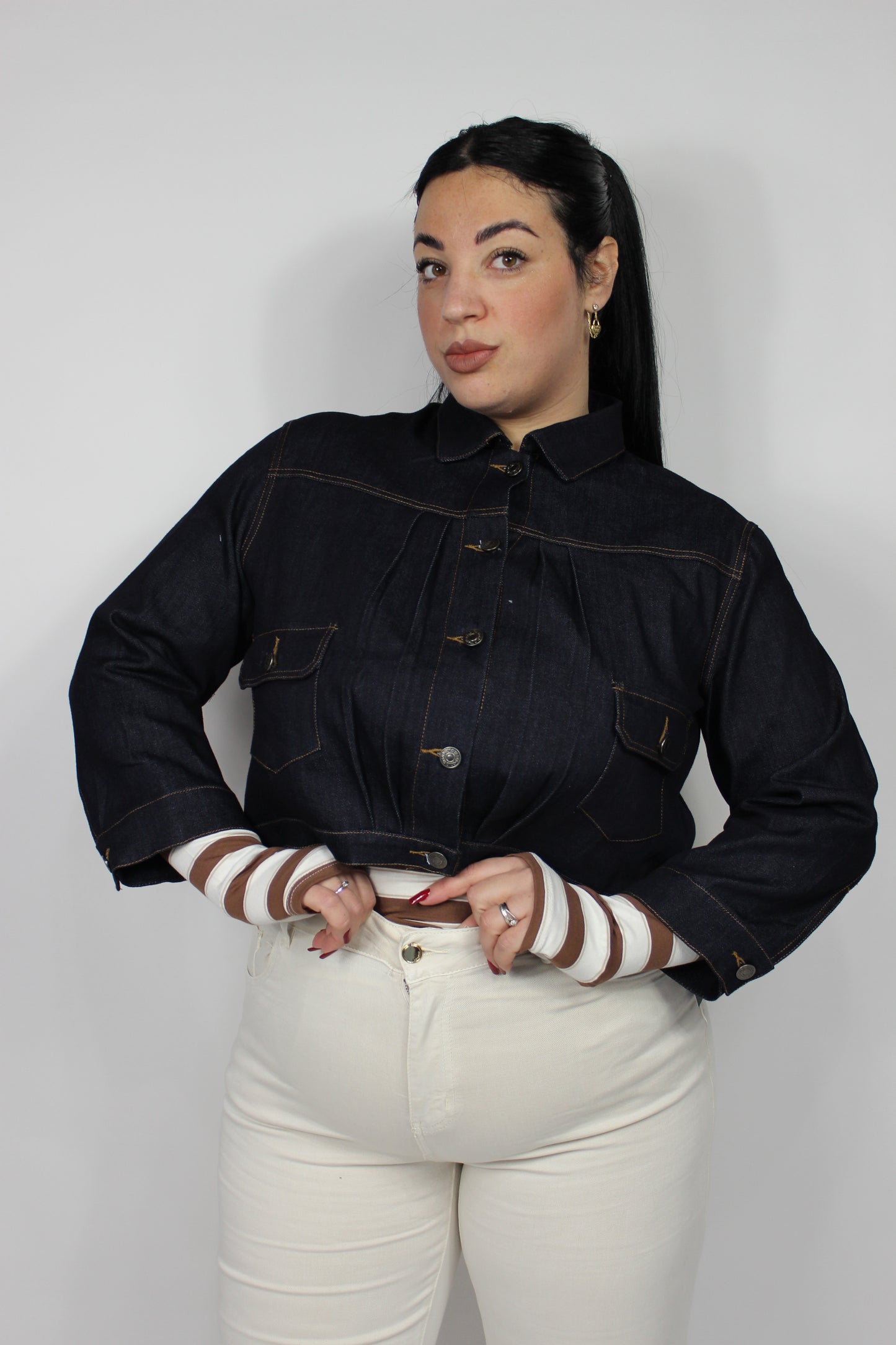Giacca Kelly Denim Blu Slim & Curvy