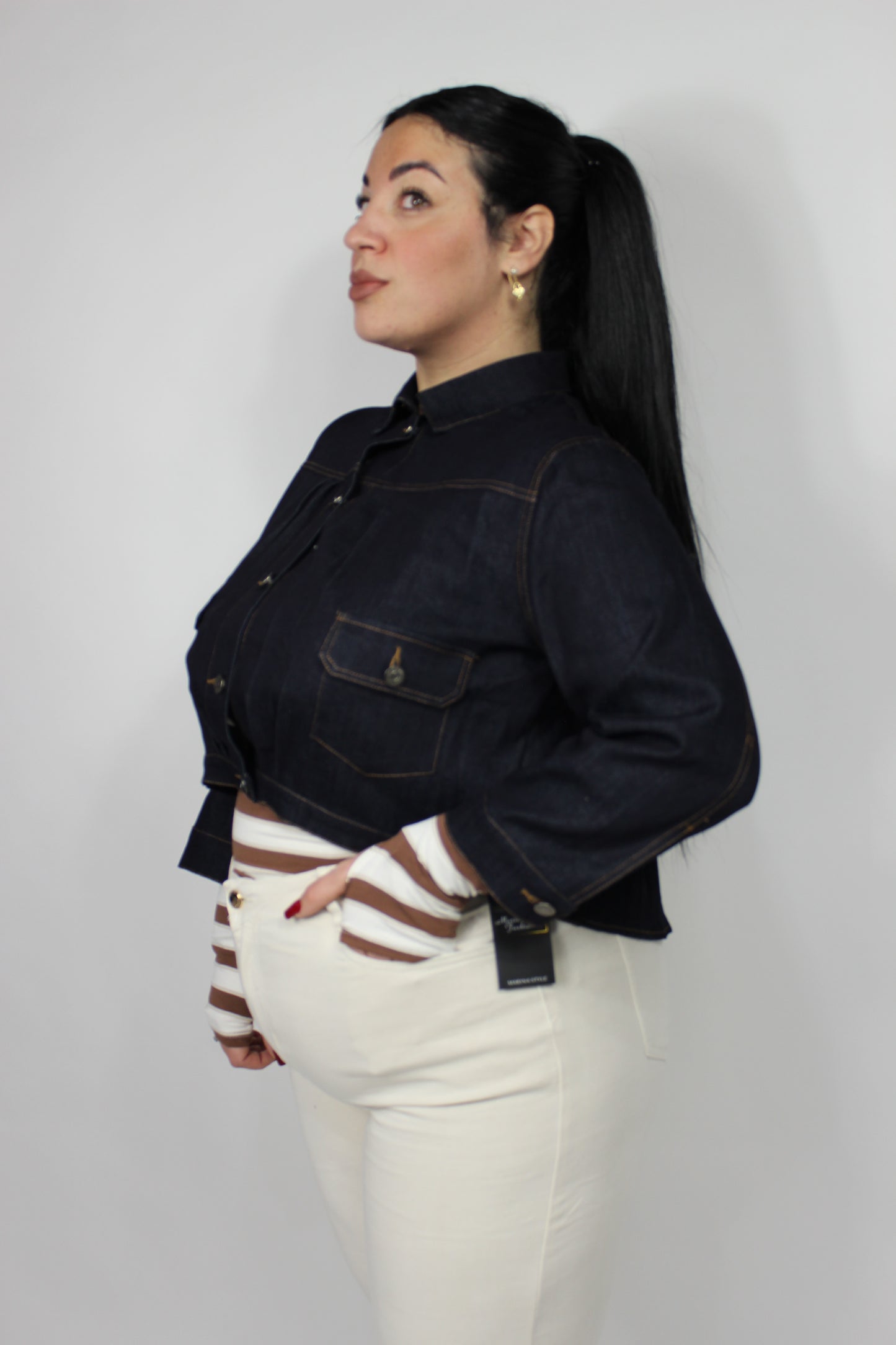 Giacca Kelly Denim Blu Slim & Curvy