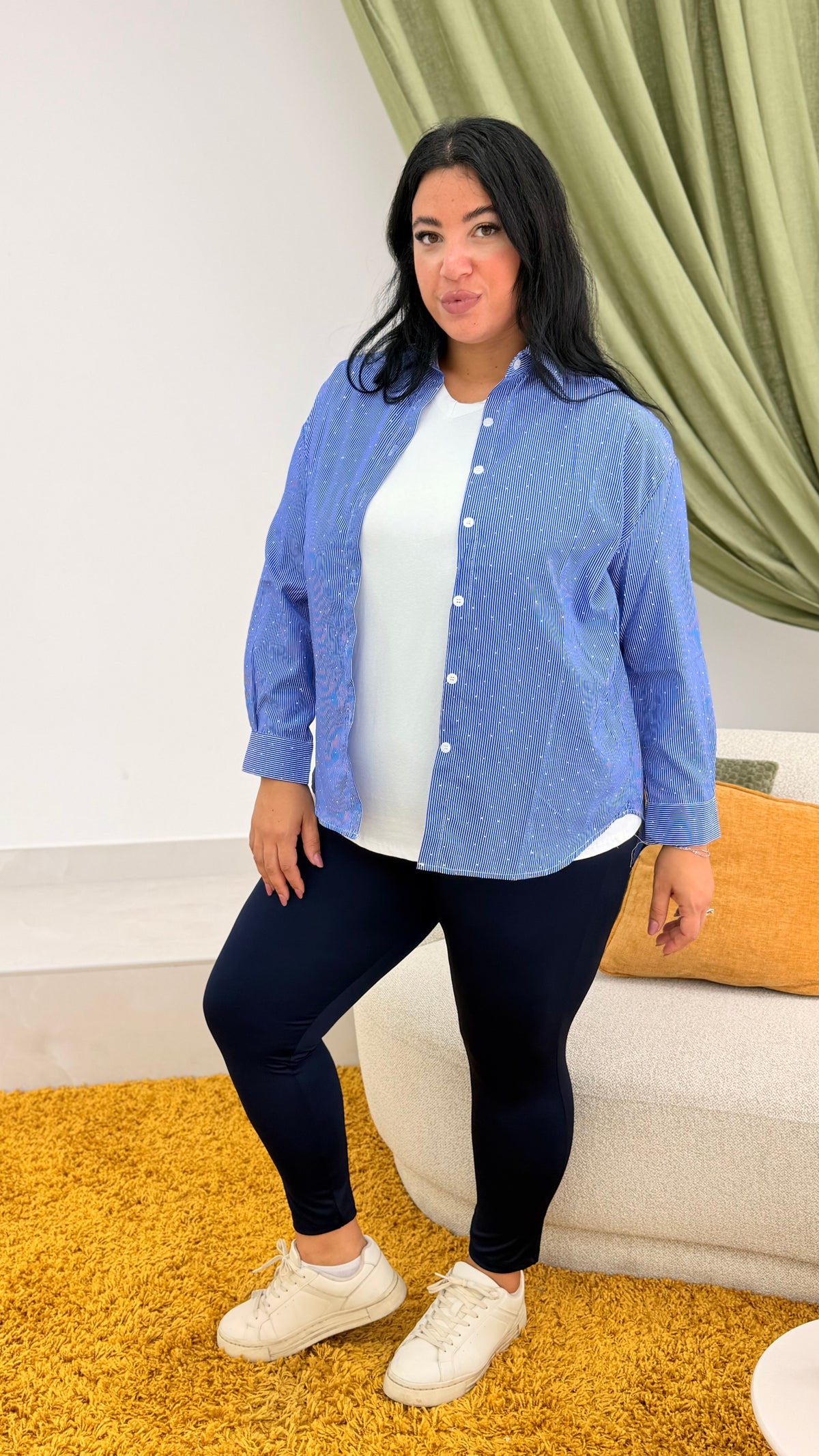 Camicia Strasses oversize