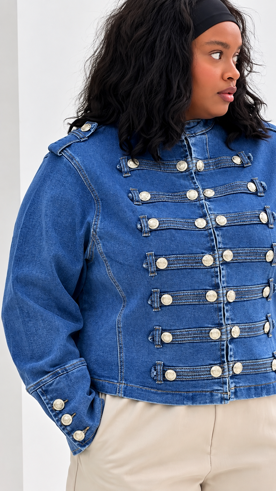 Giubbotto jeans Favola Curvy