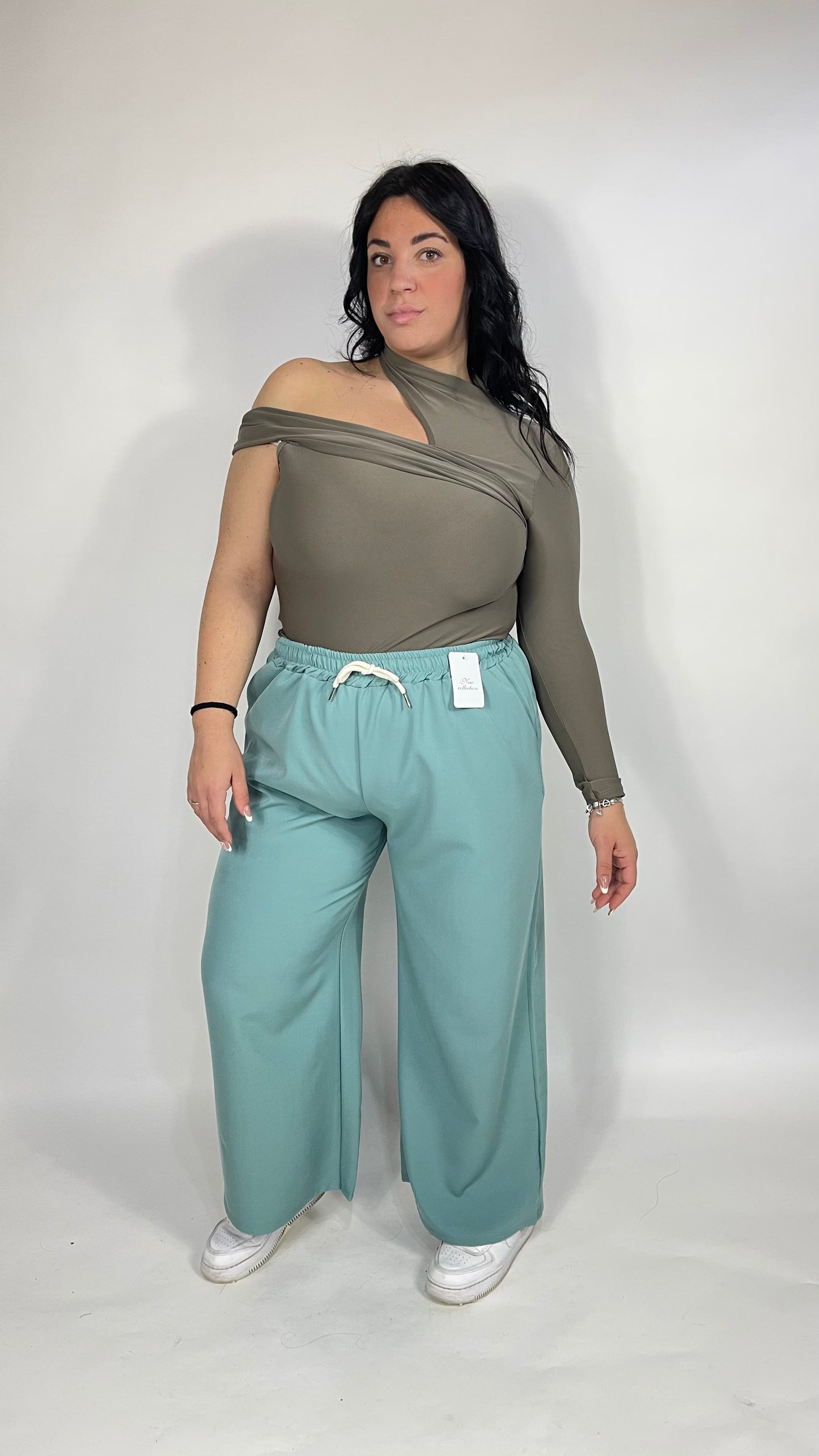 Body monospalla 070 Curvy Fango