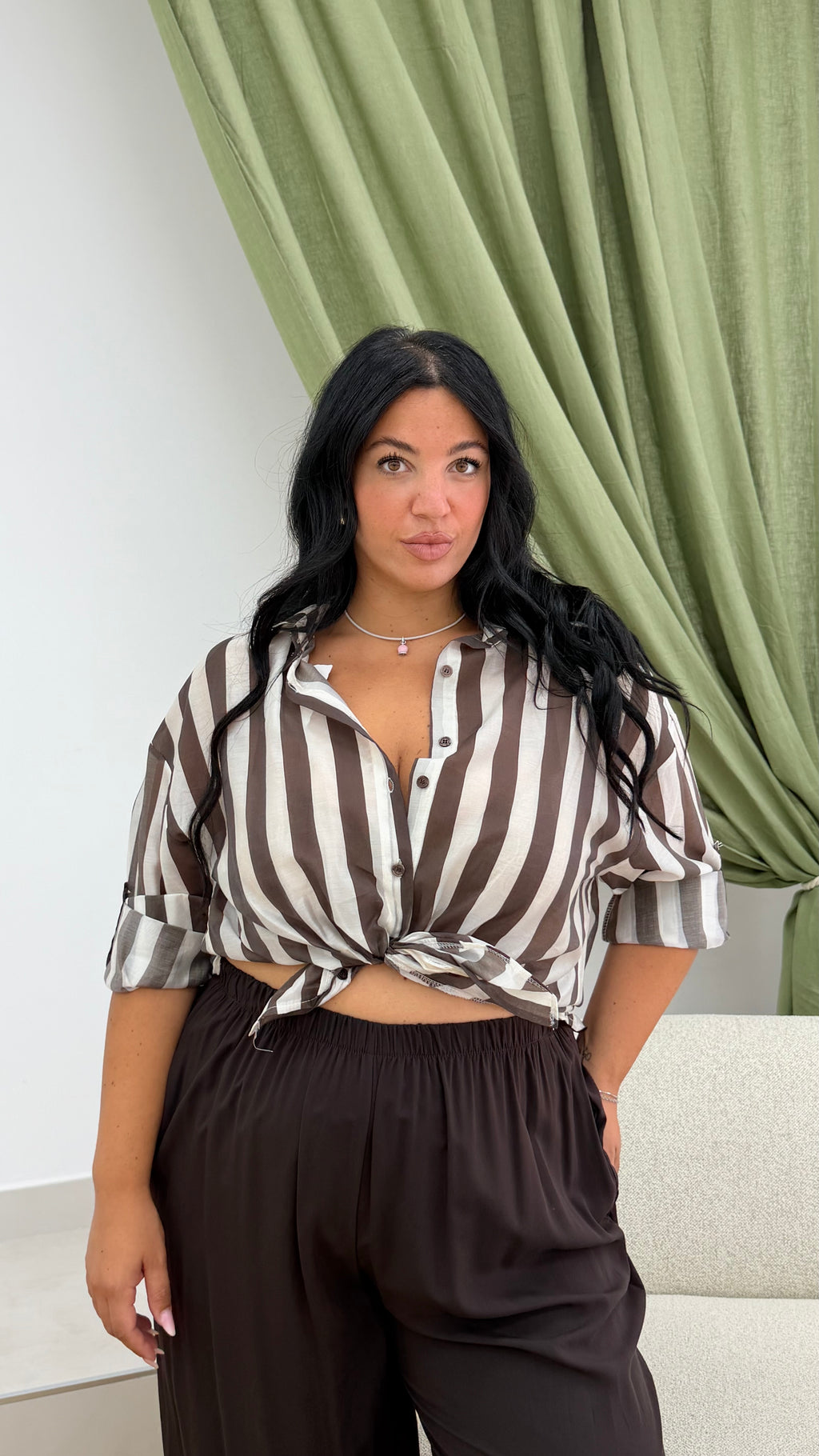 Camicia Righe Curvy